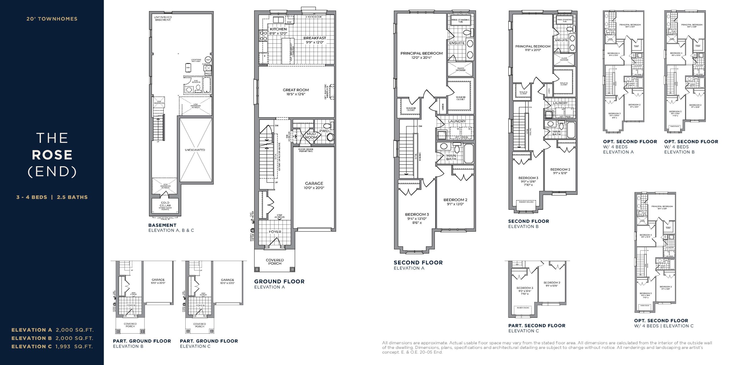The Rose (End) floor plan