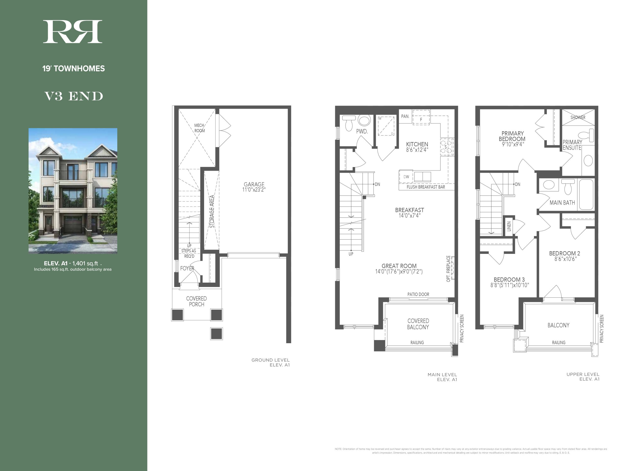 V3 End floor plan