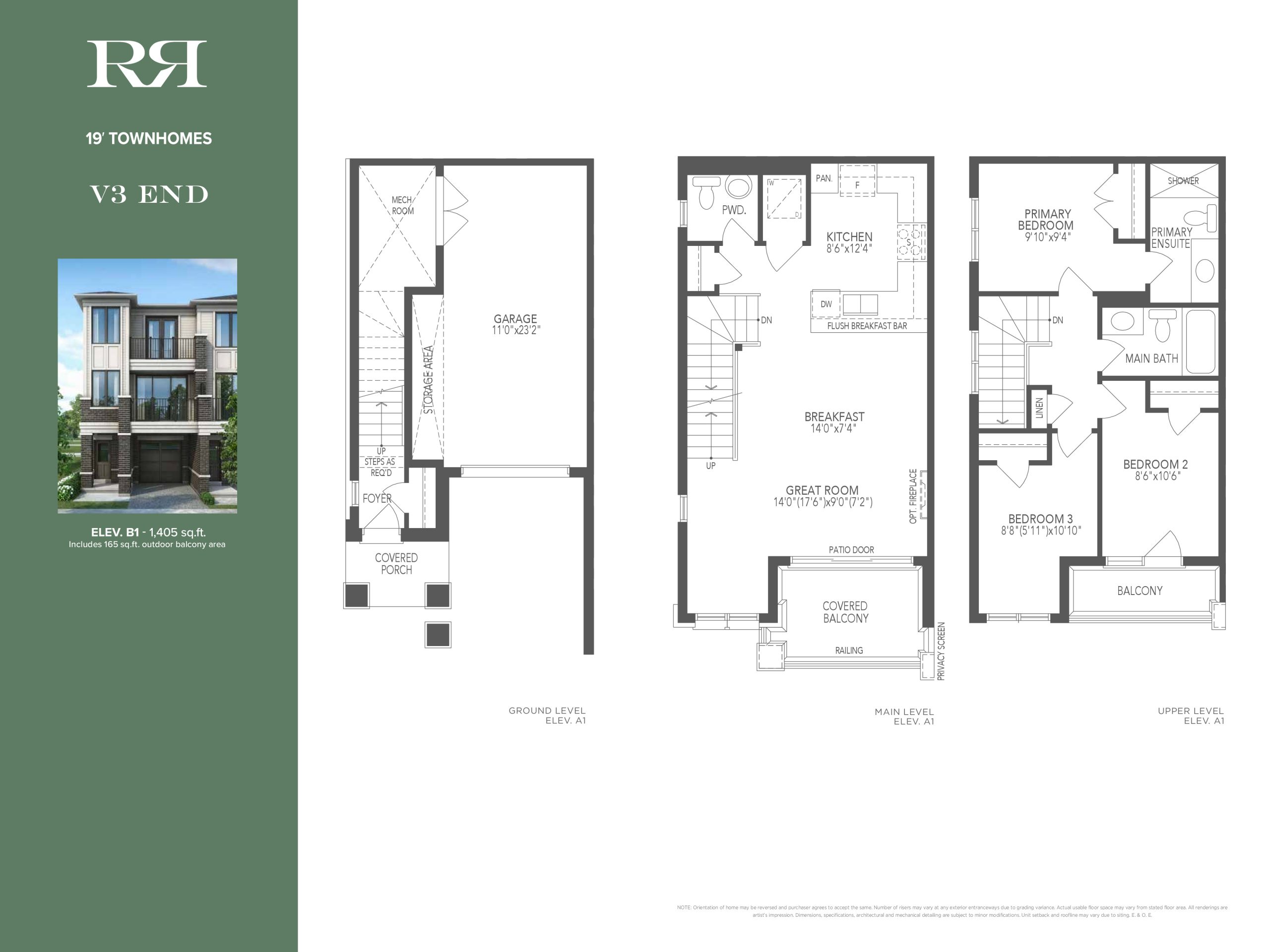 V3 End floor plan