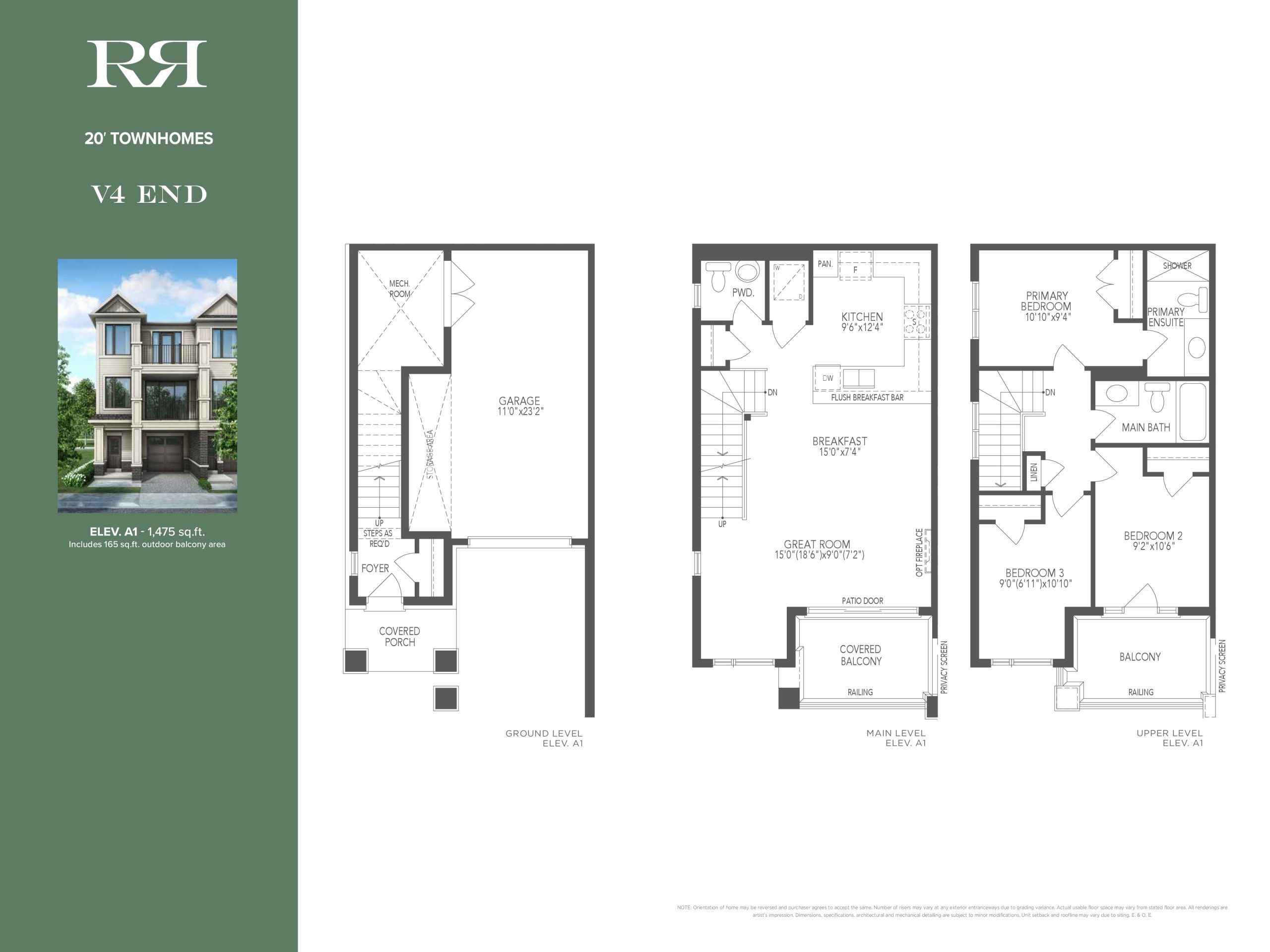 V4 End floor plan