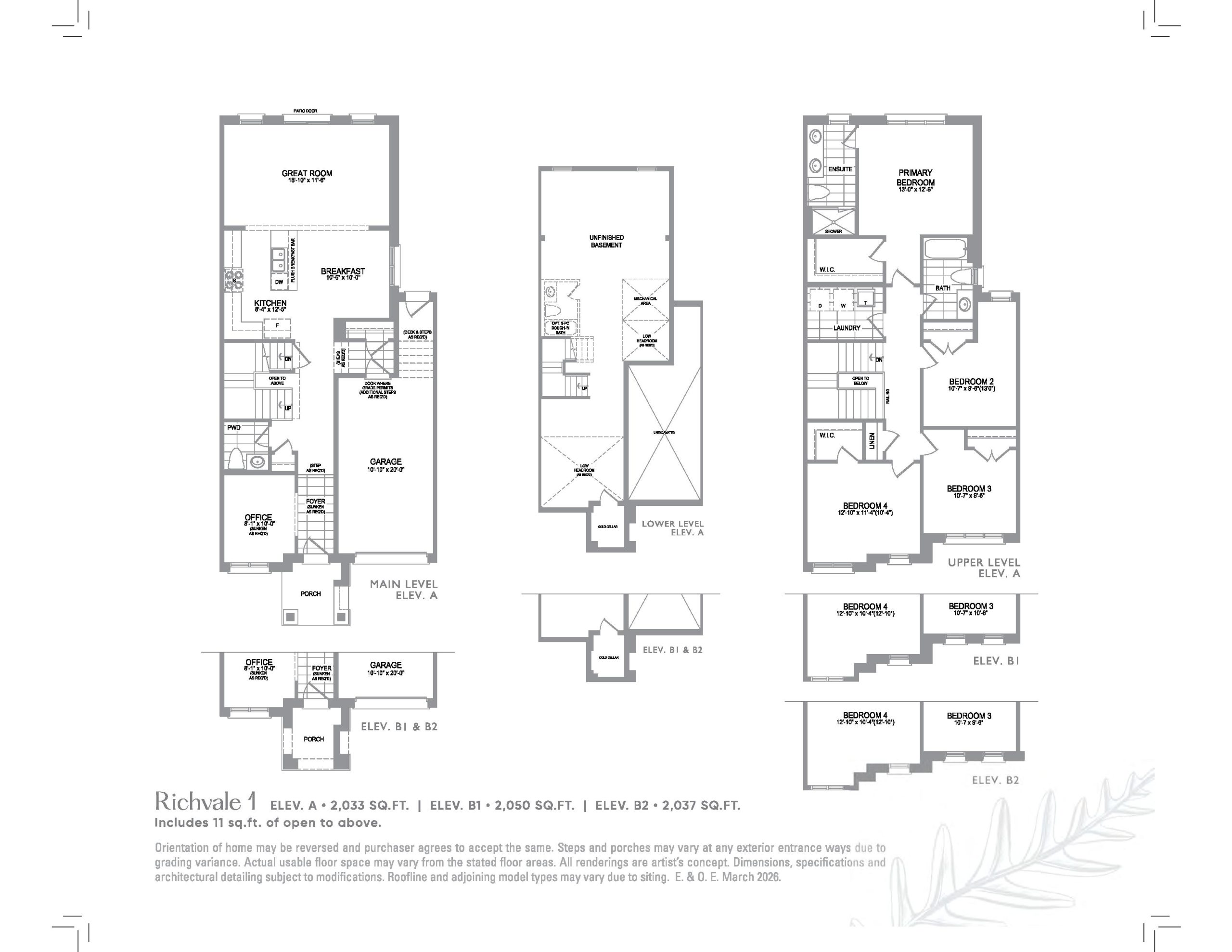 Richvale 1 floor plan