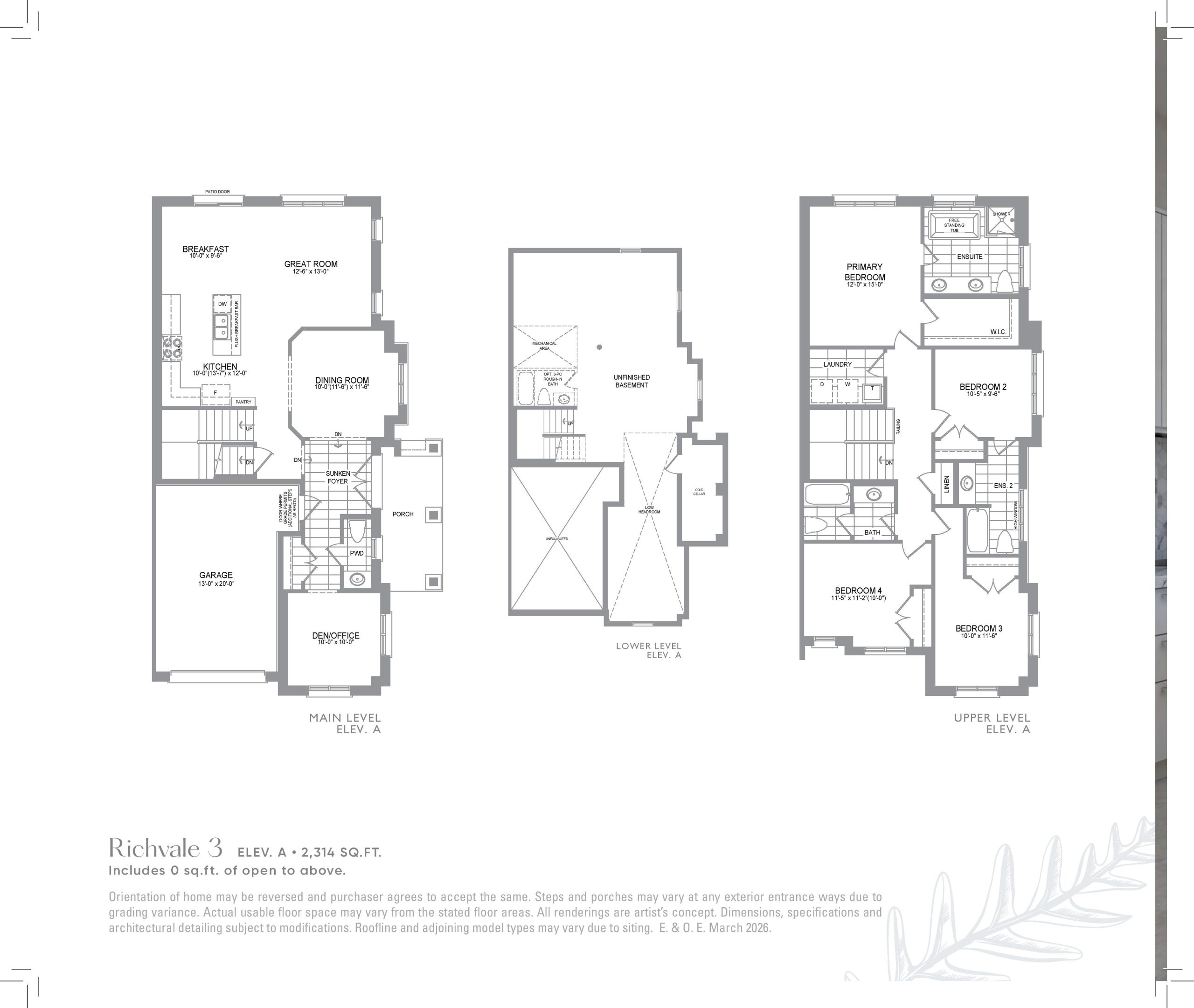Richvale 3 floor plan