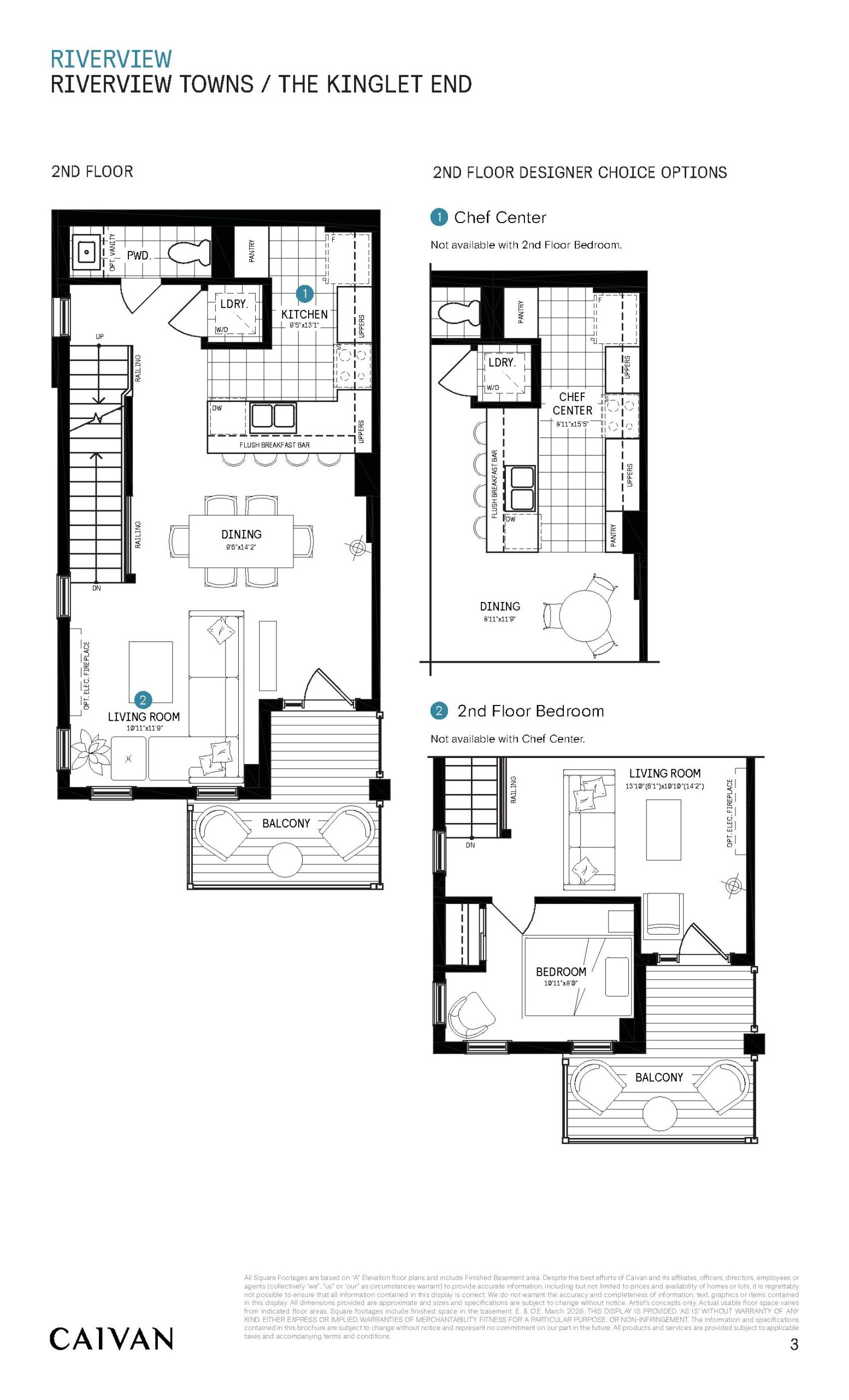 The Kinglet End (Advantage Townhomes) floor plan