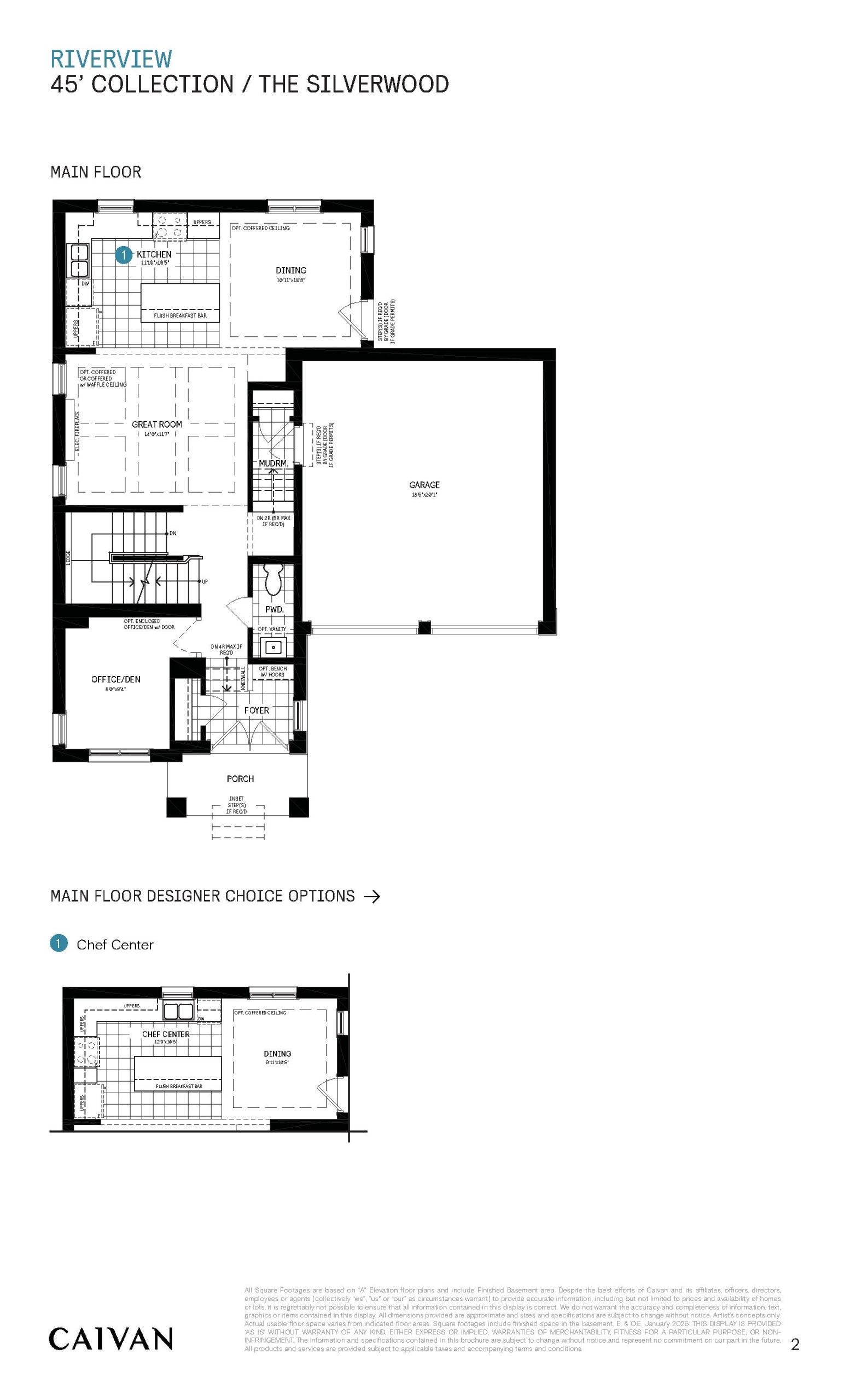 The Silverwood (45' Collection) floor plan