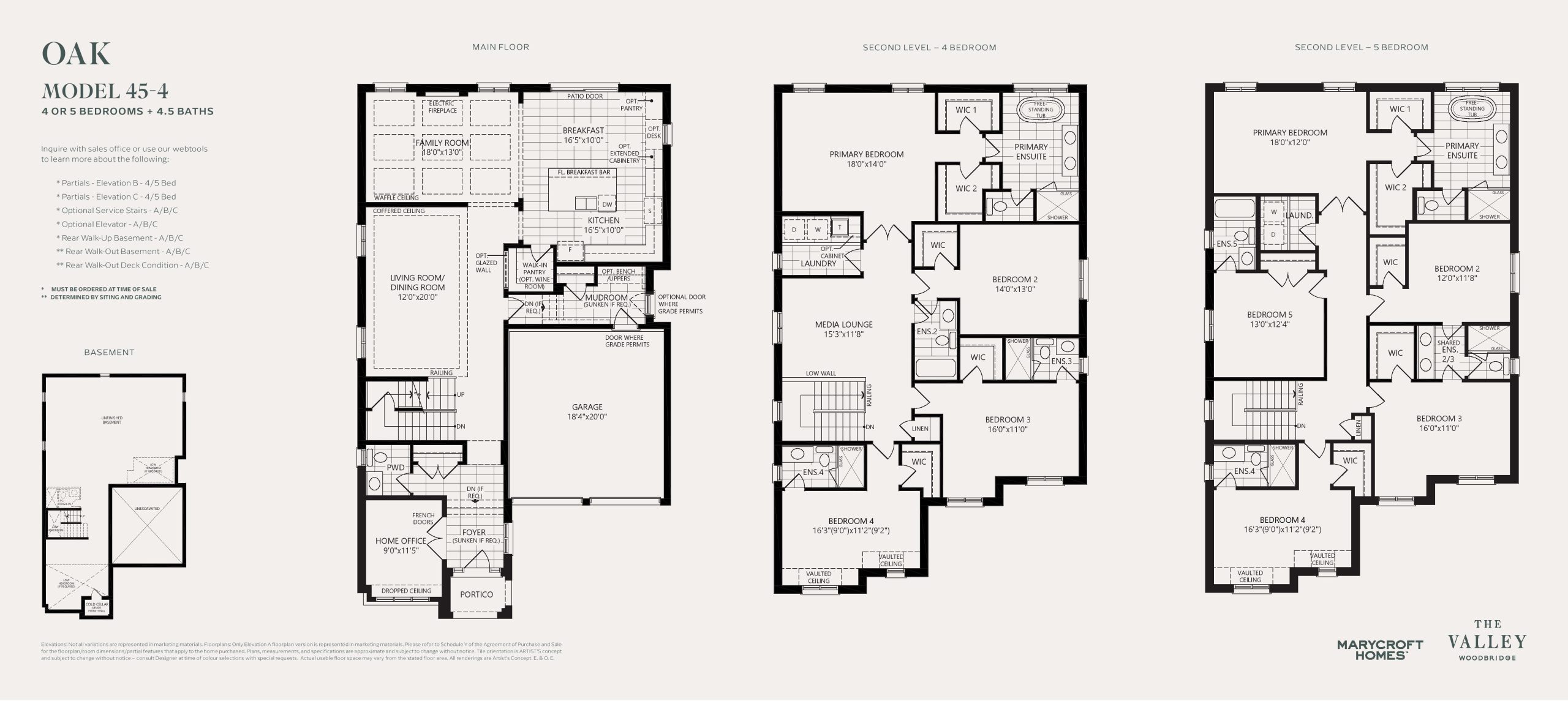 Oak floor plan