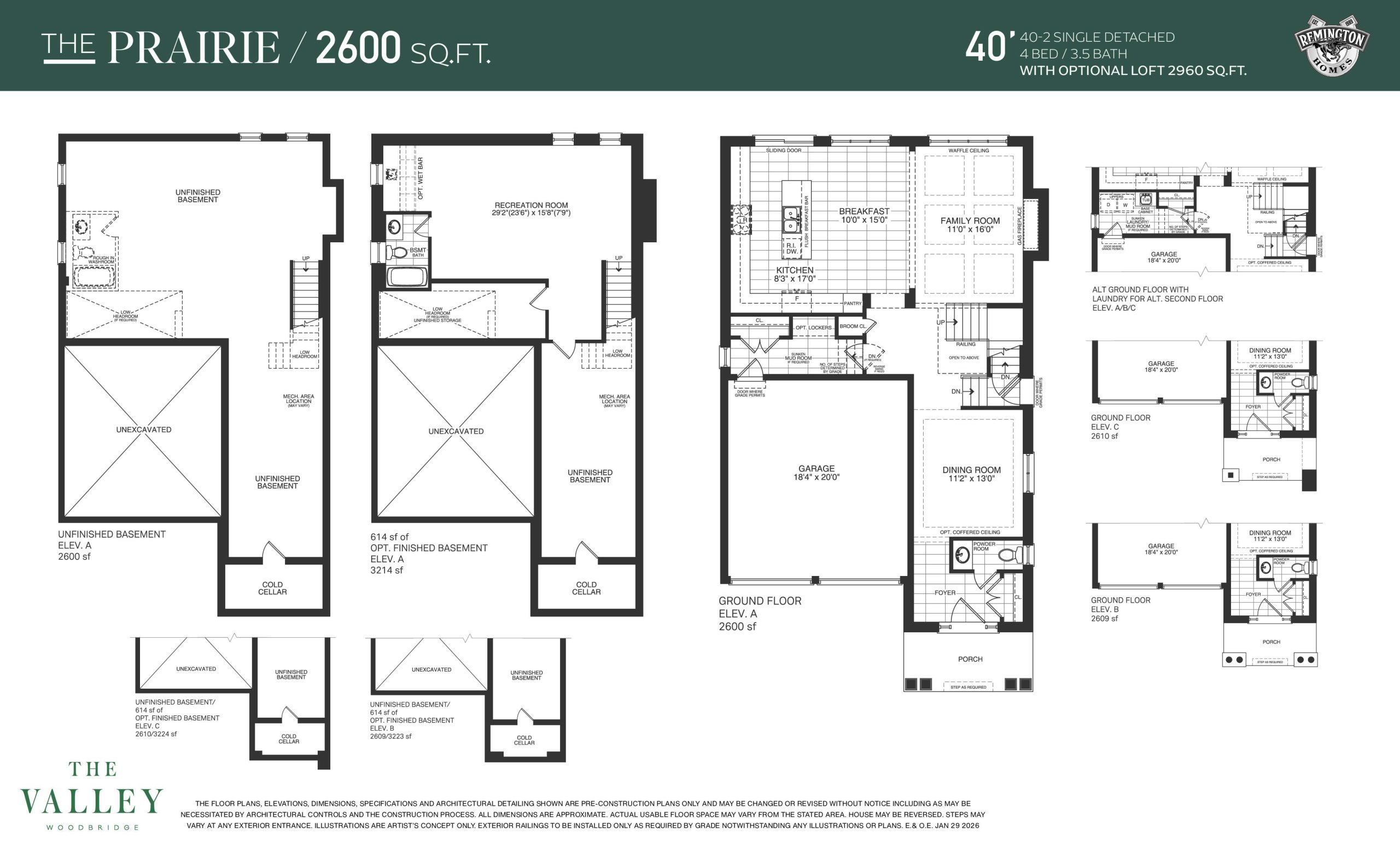 The Prairie floor plan