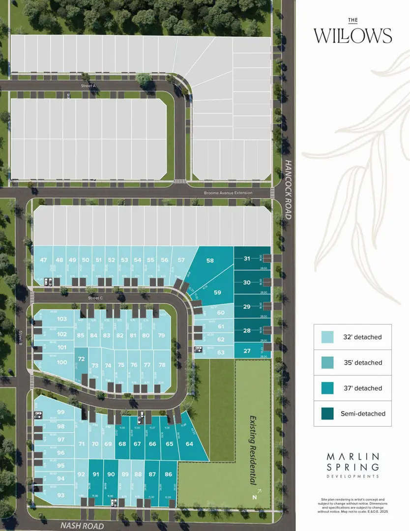 The Willows in Courtice — rendering 24