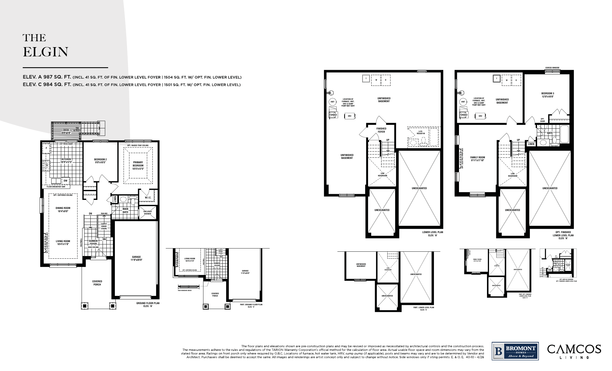 The Elgin floor plan