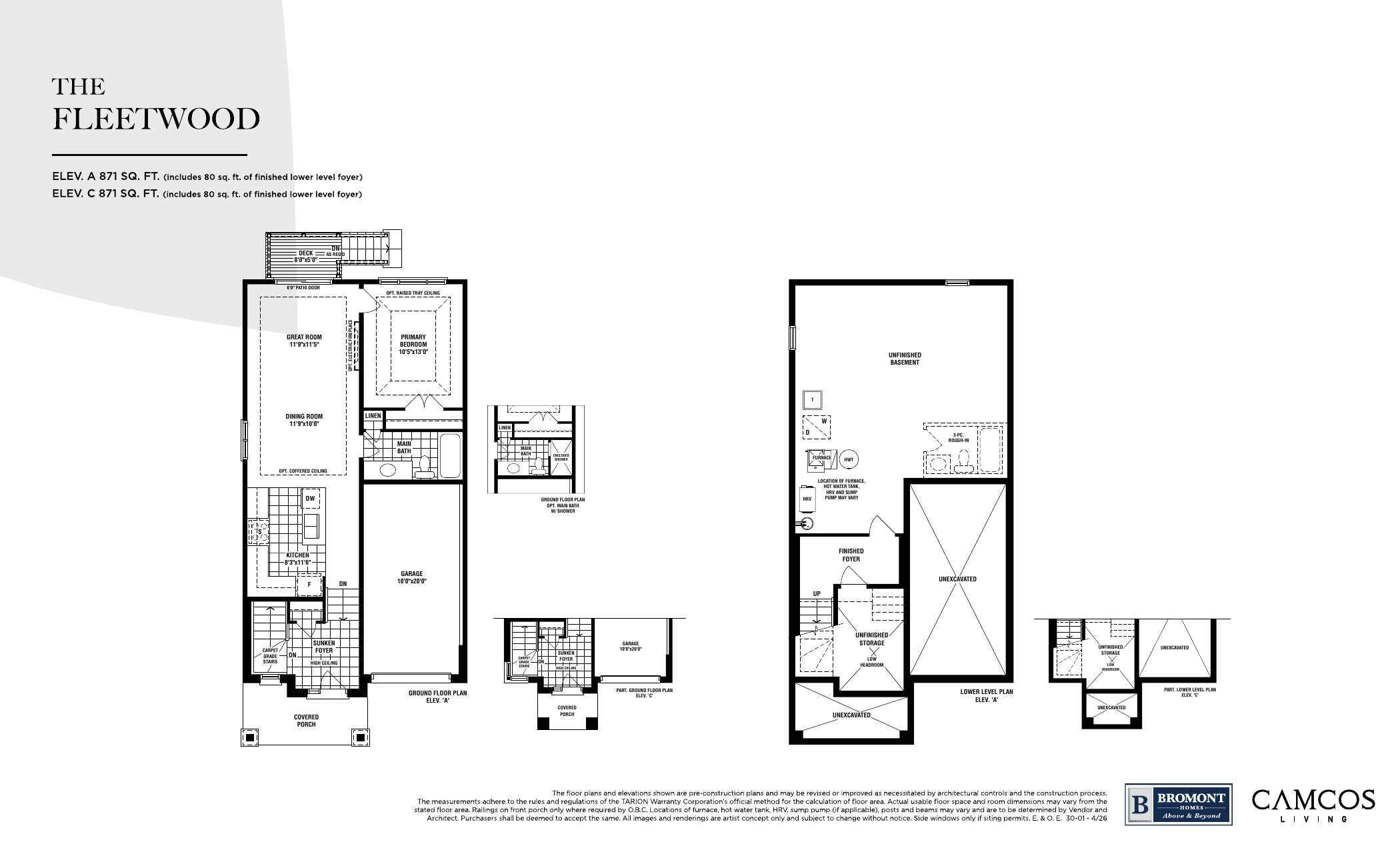 The Fleetwood floor plan