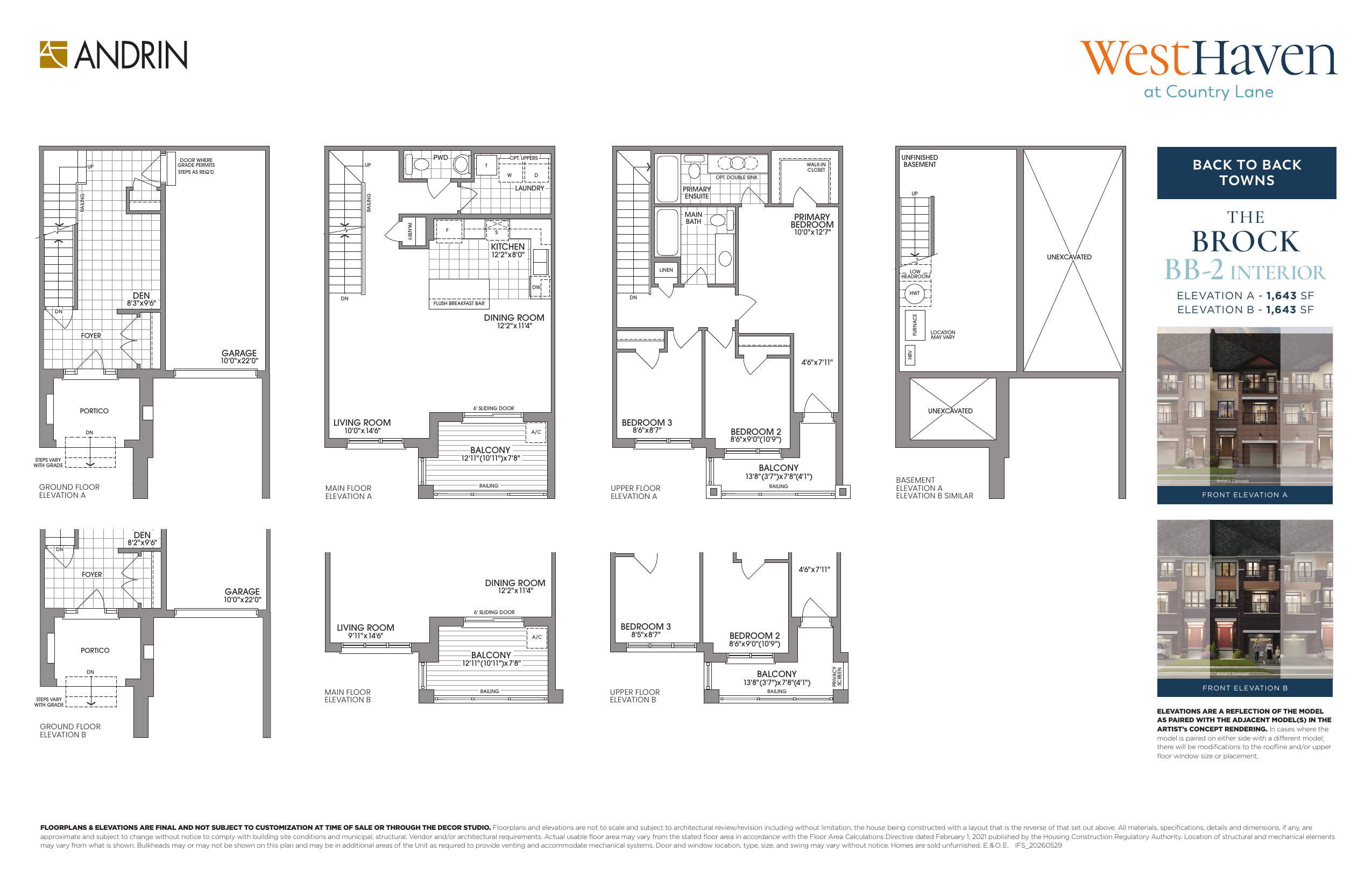 The Brock floor plan