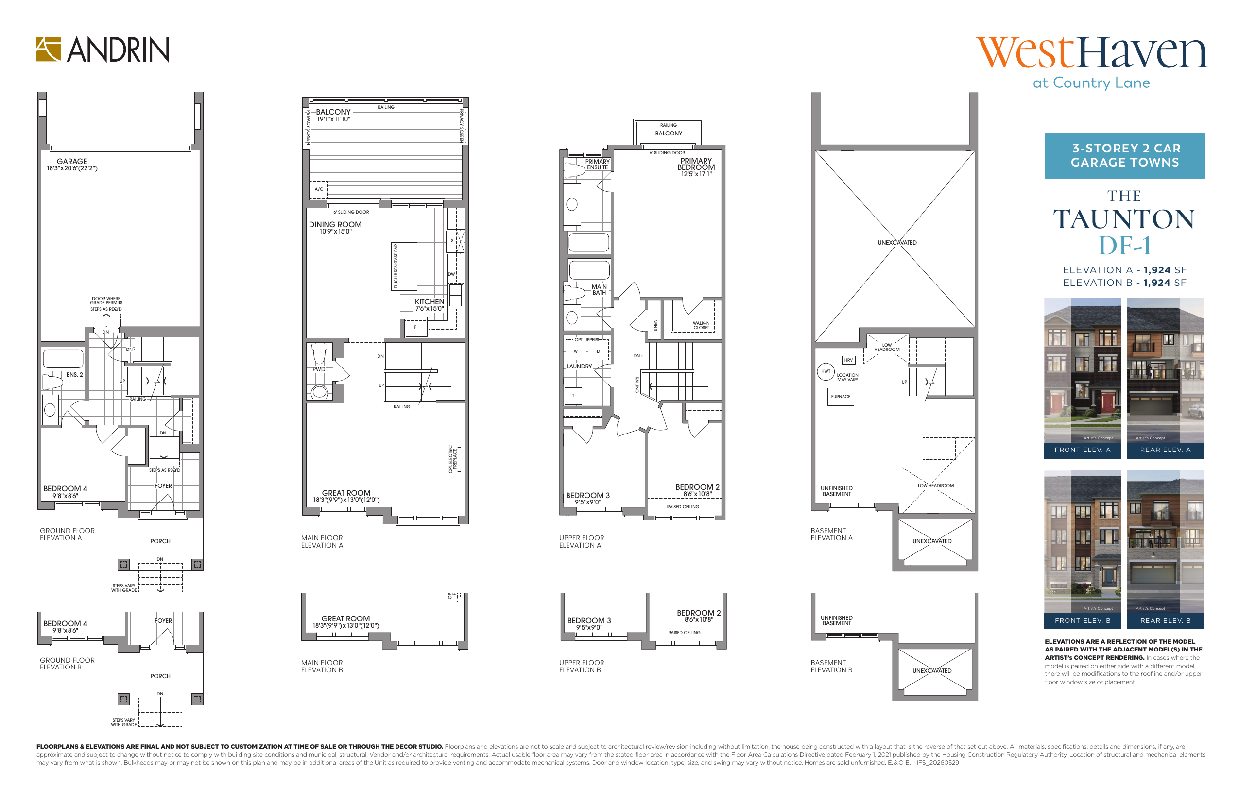 The Taunton floor plan