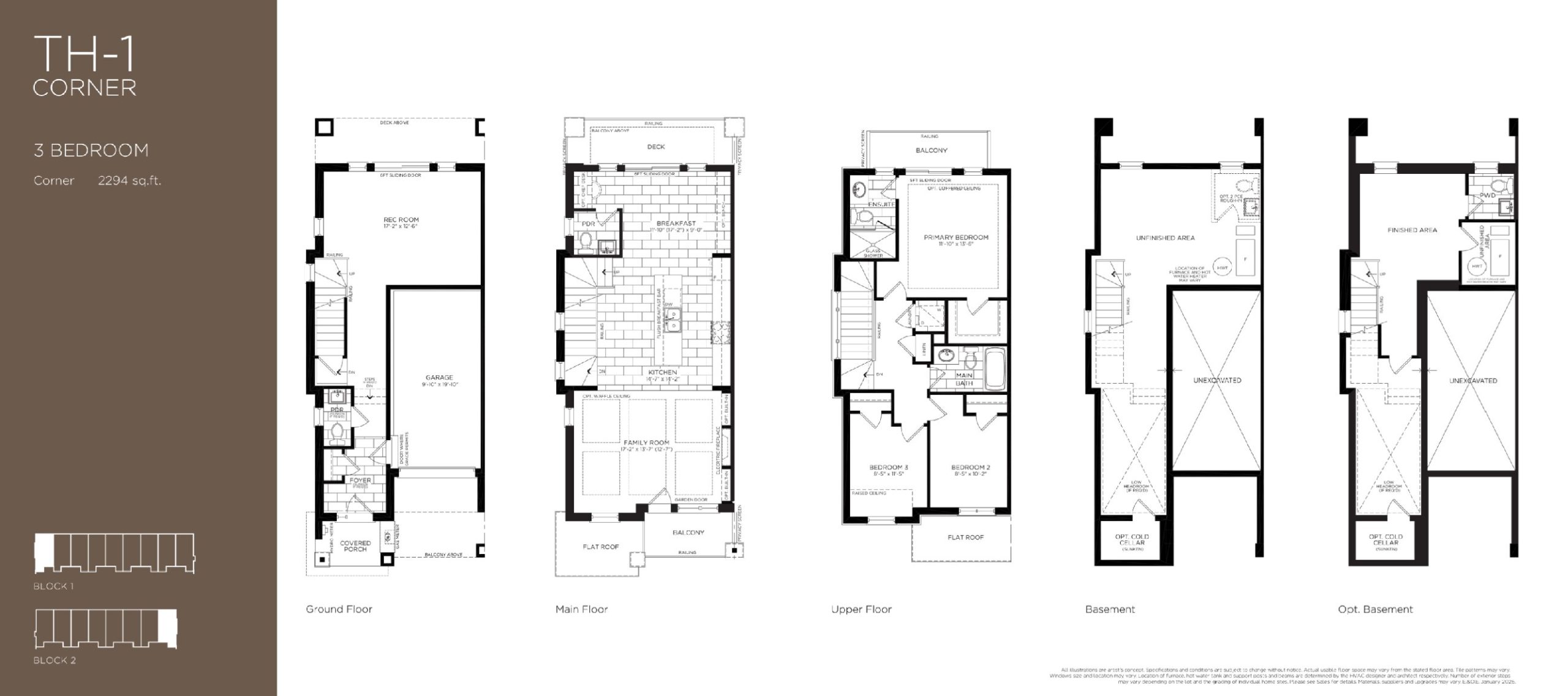 TH-1 Corner floor plan