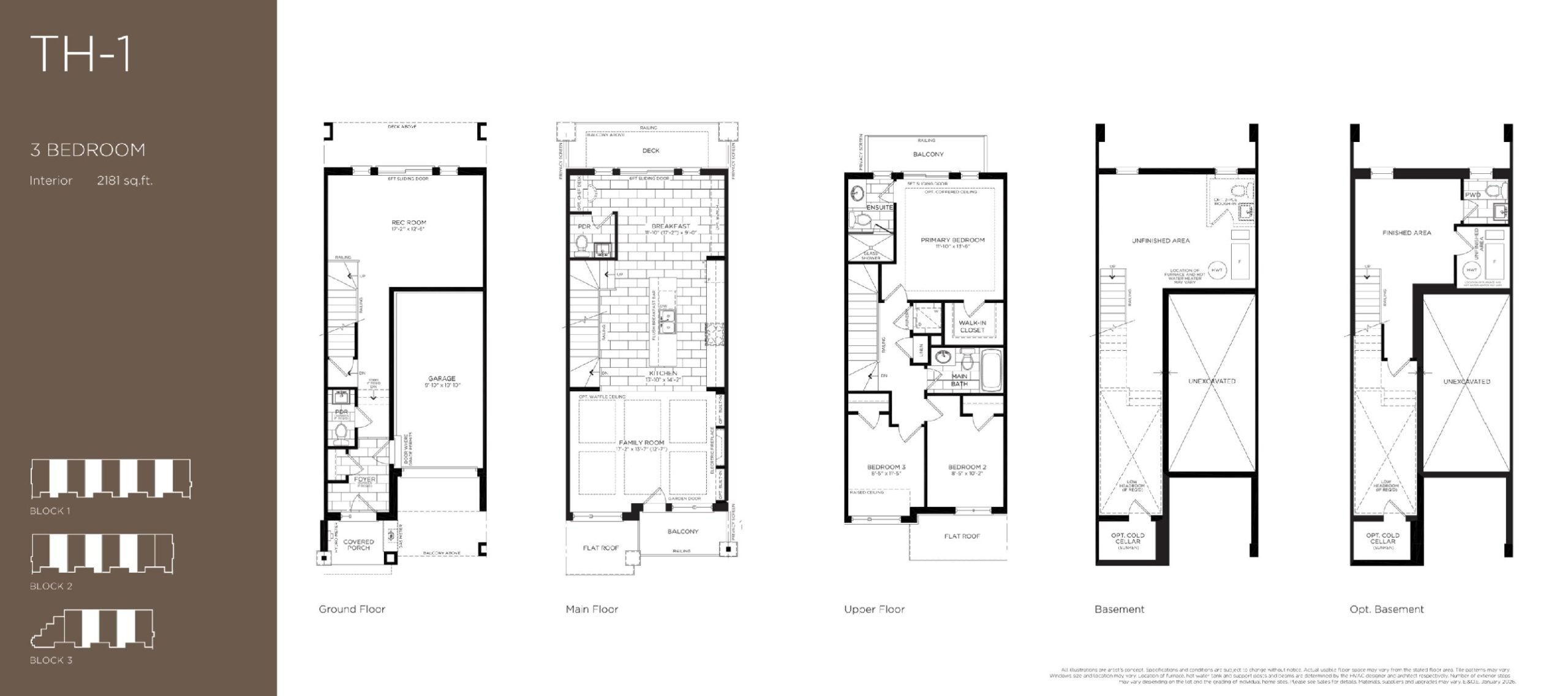 TH-1 Interior floor plan