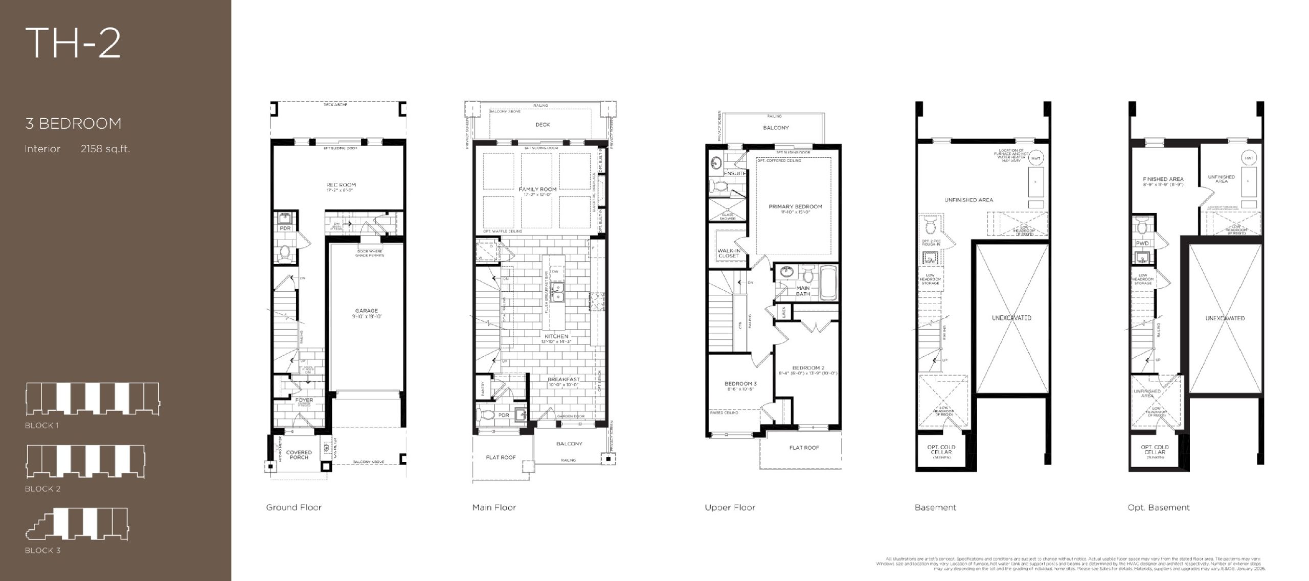TH-2 Interior floor plan