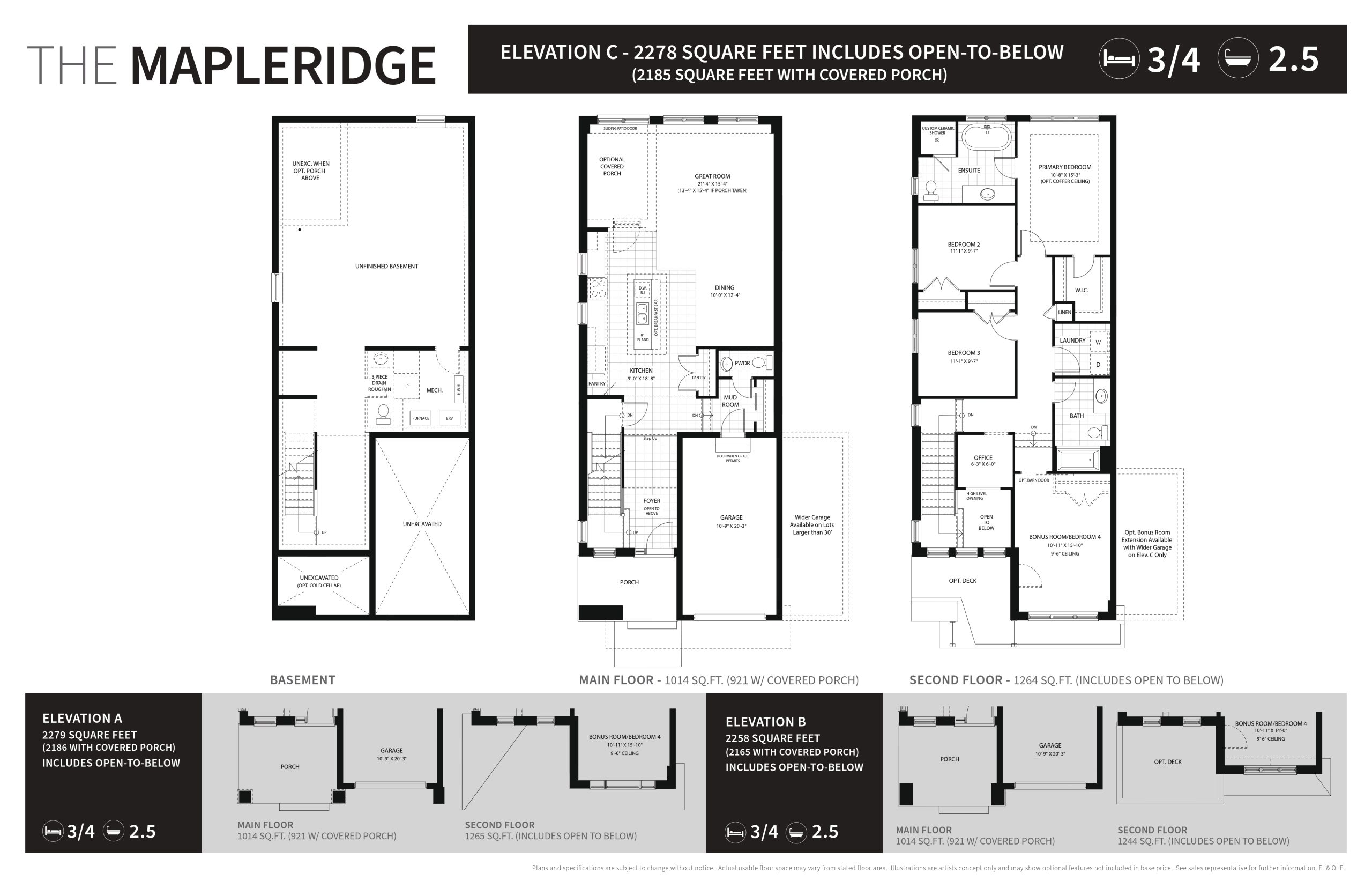 The Mapleridge floor plan