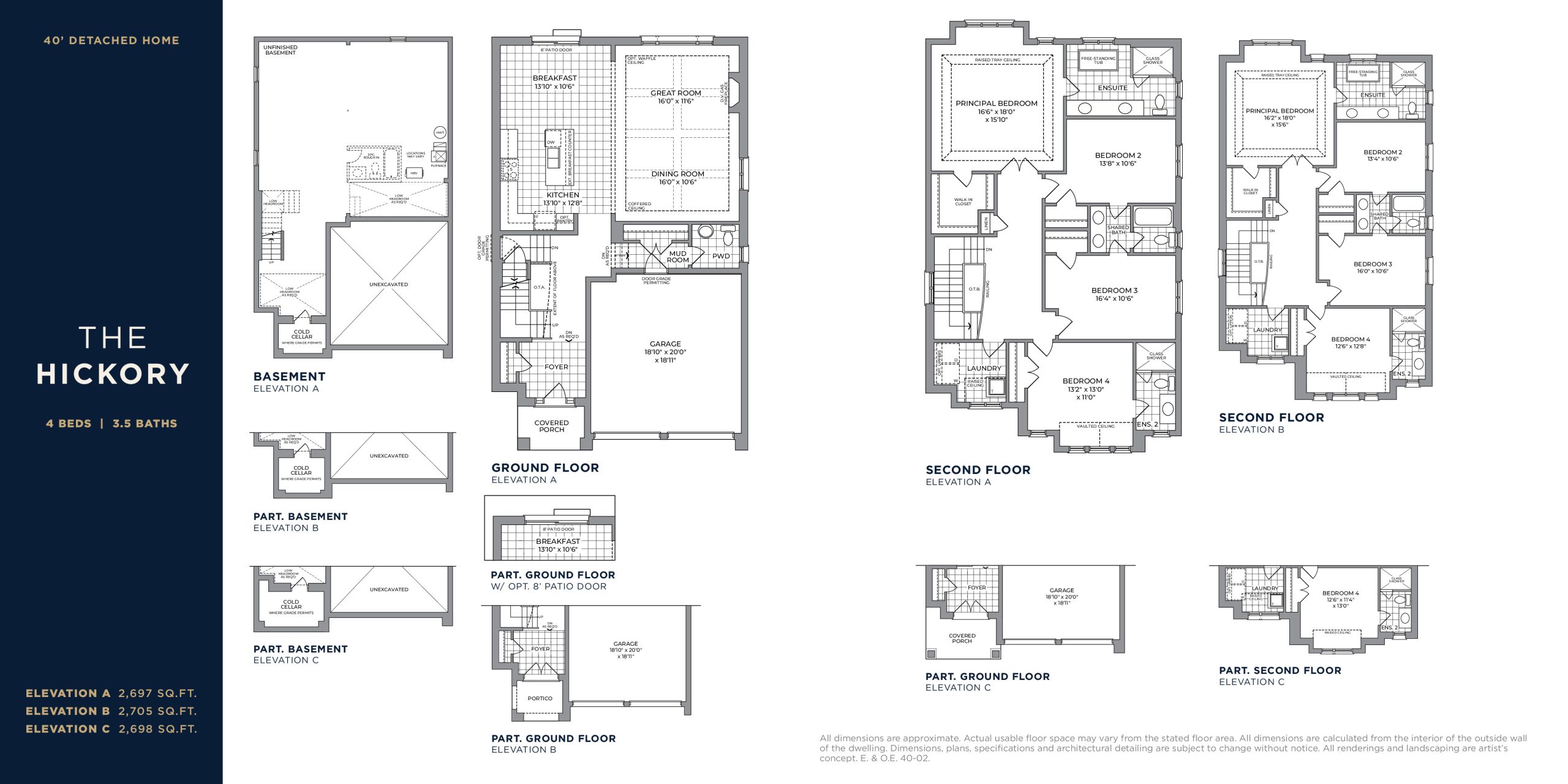 The Hickory floor plan