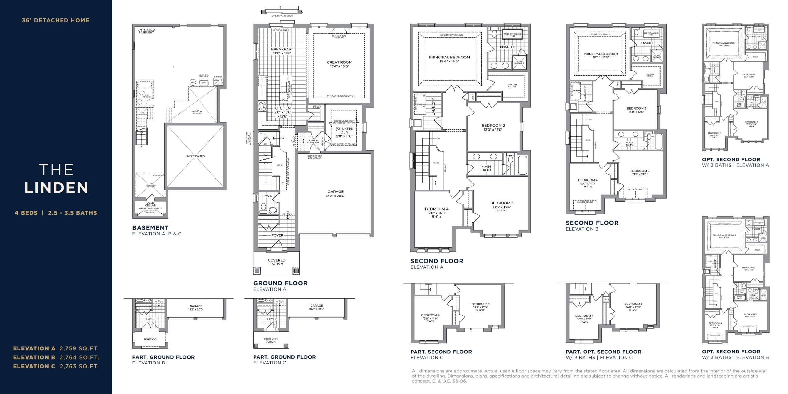 The Linden floor plan