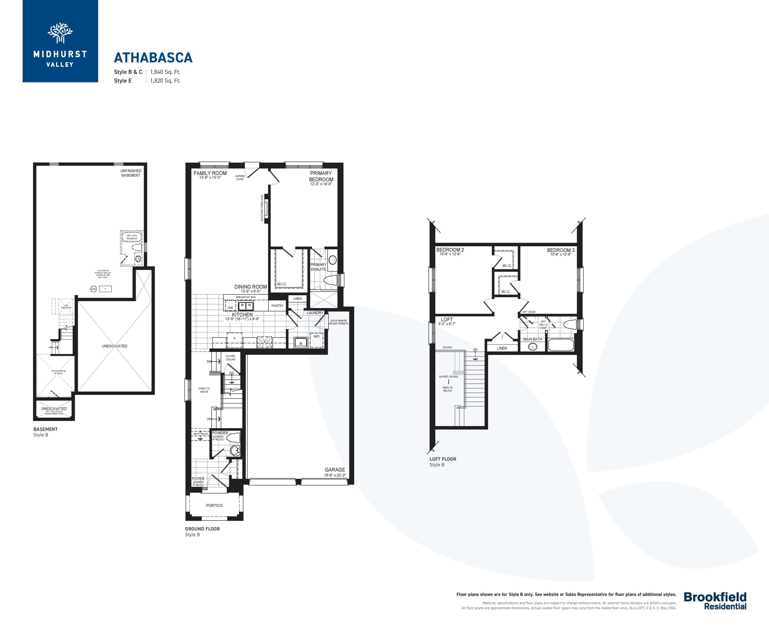 Athabasca floor plan