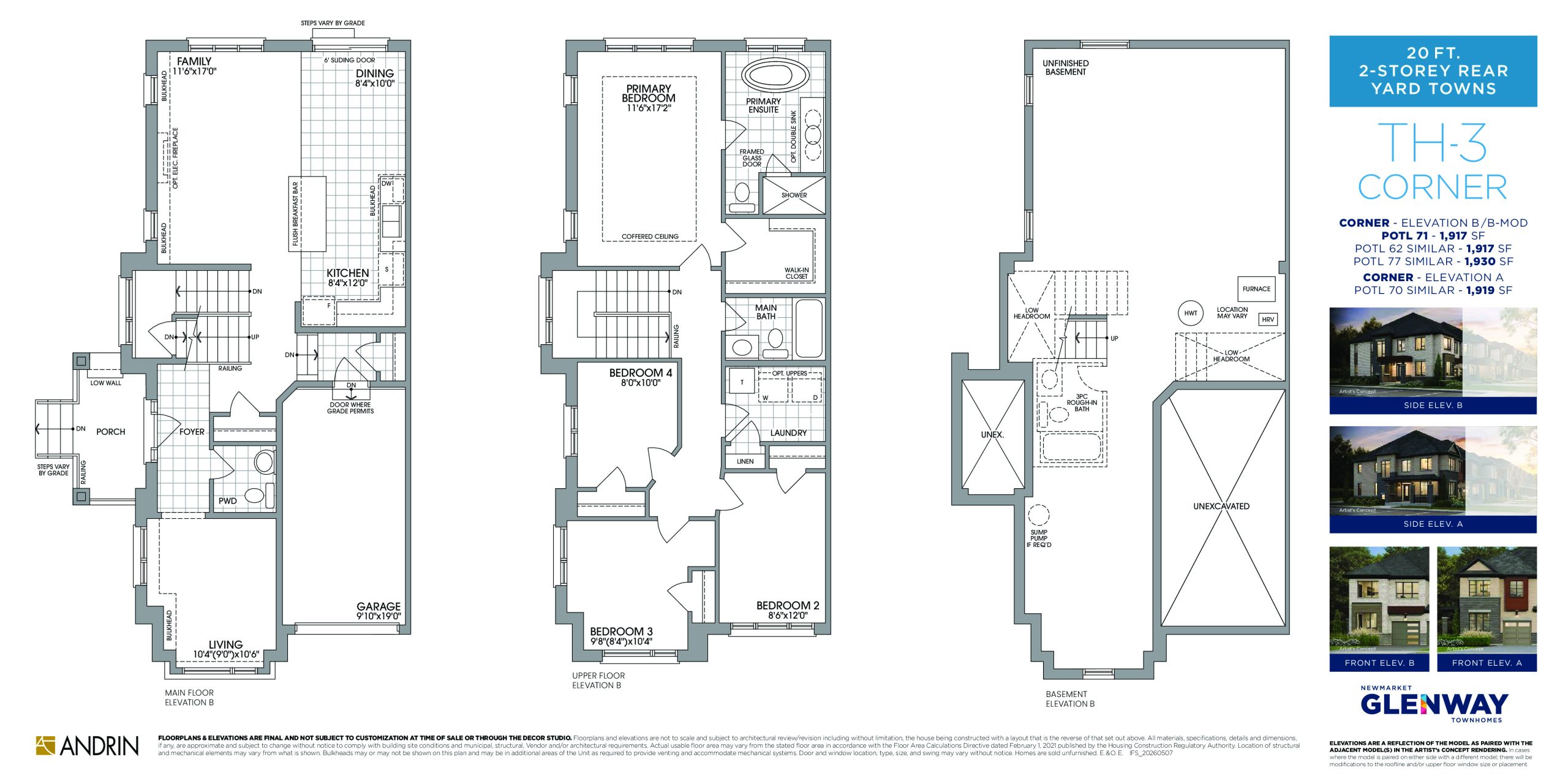 TH-3 Corner floor plan