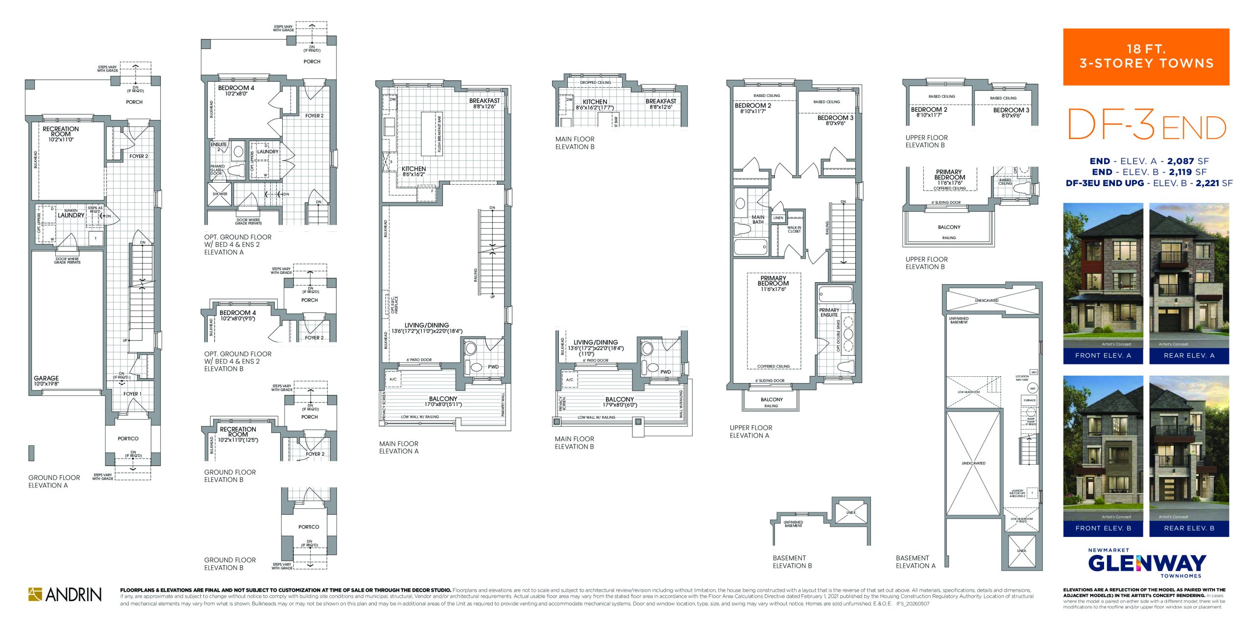 DF-3 End floor plan