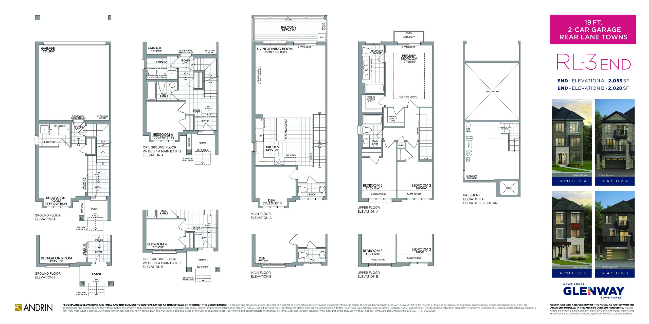 RL-3 End floor plan