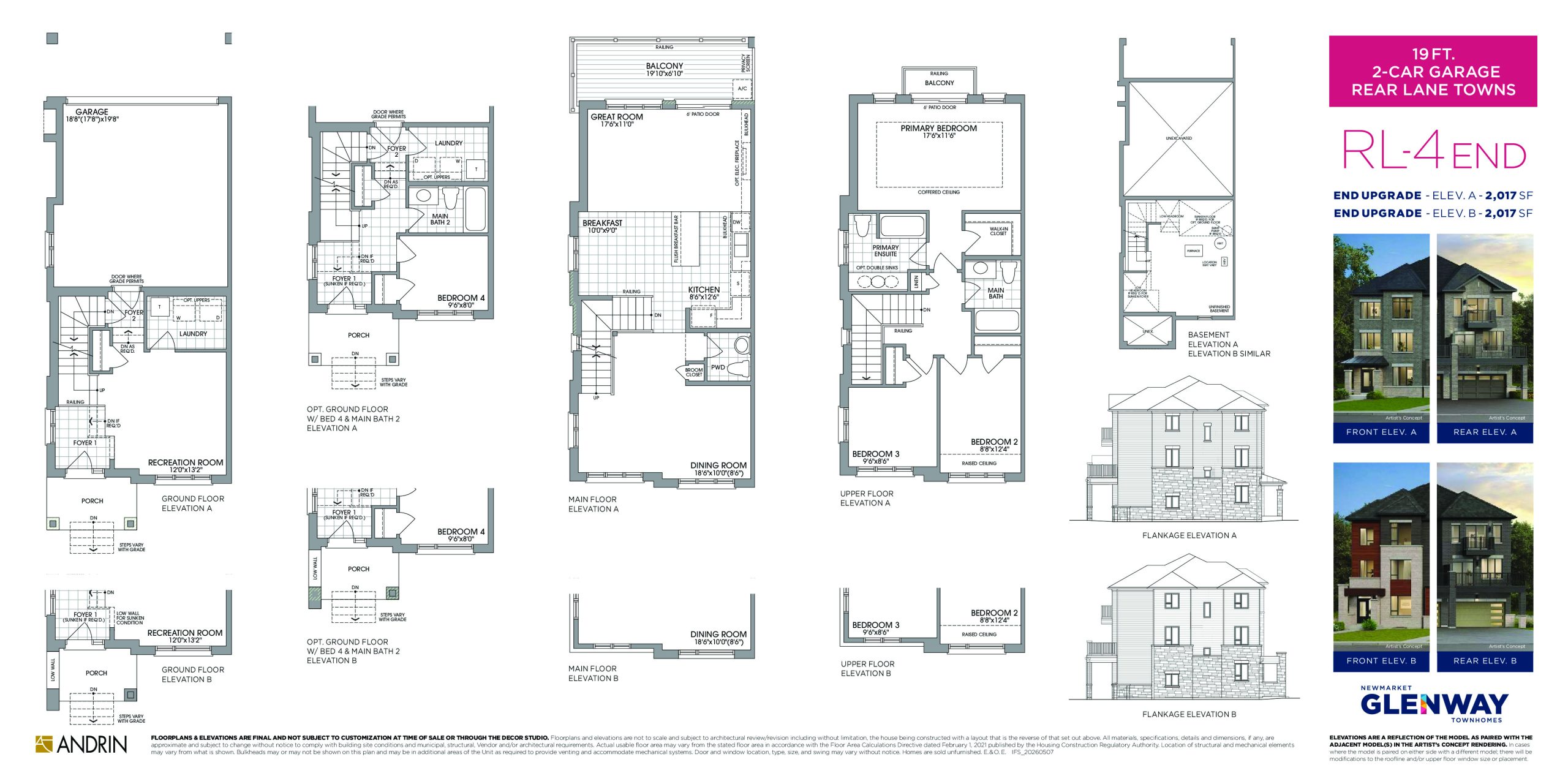 RL-4 End floor plan