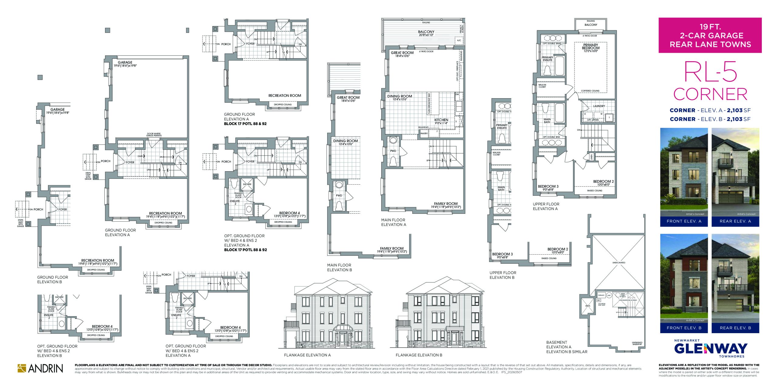 RL-5 Corner floor plan