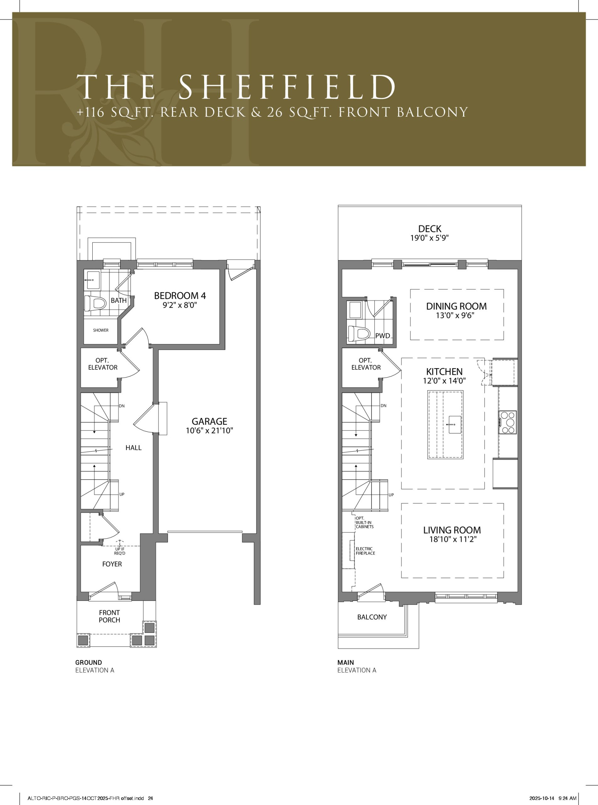 The Sheffield floor plan