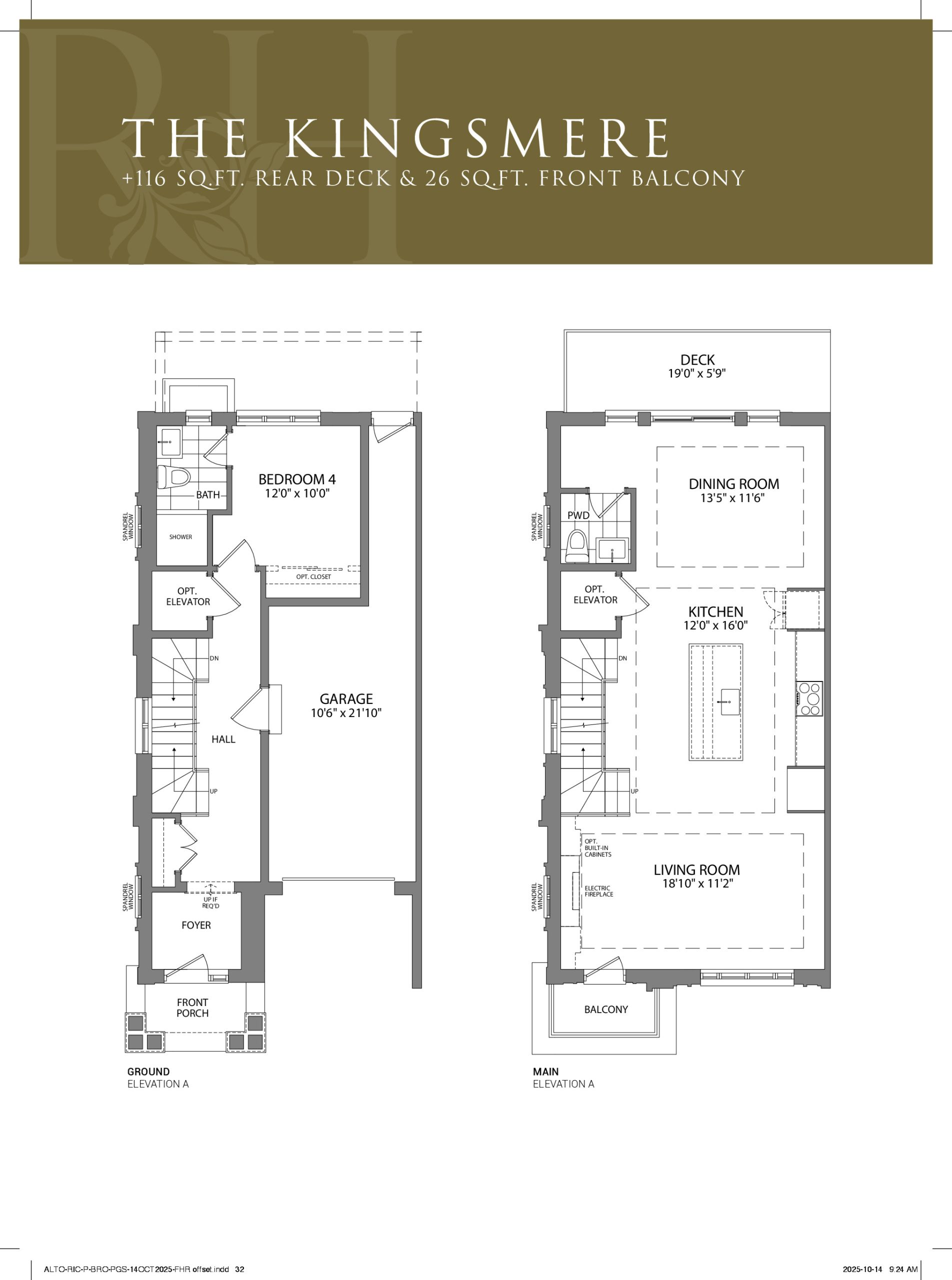 The Kingsmere floor plan
