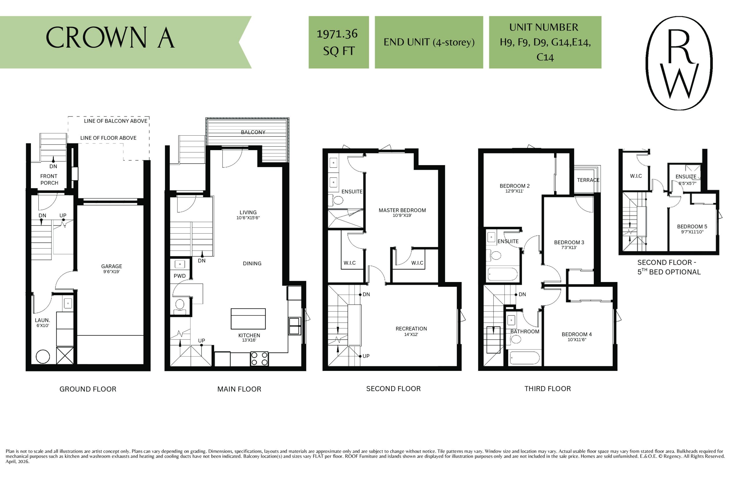 Crown A floor plan