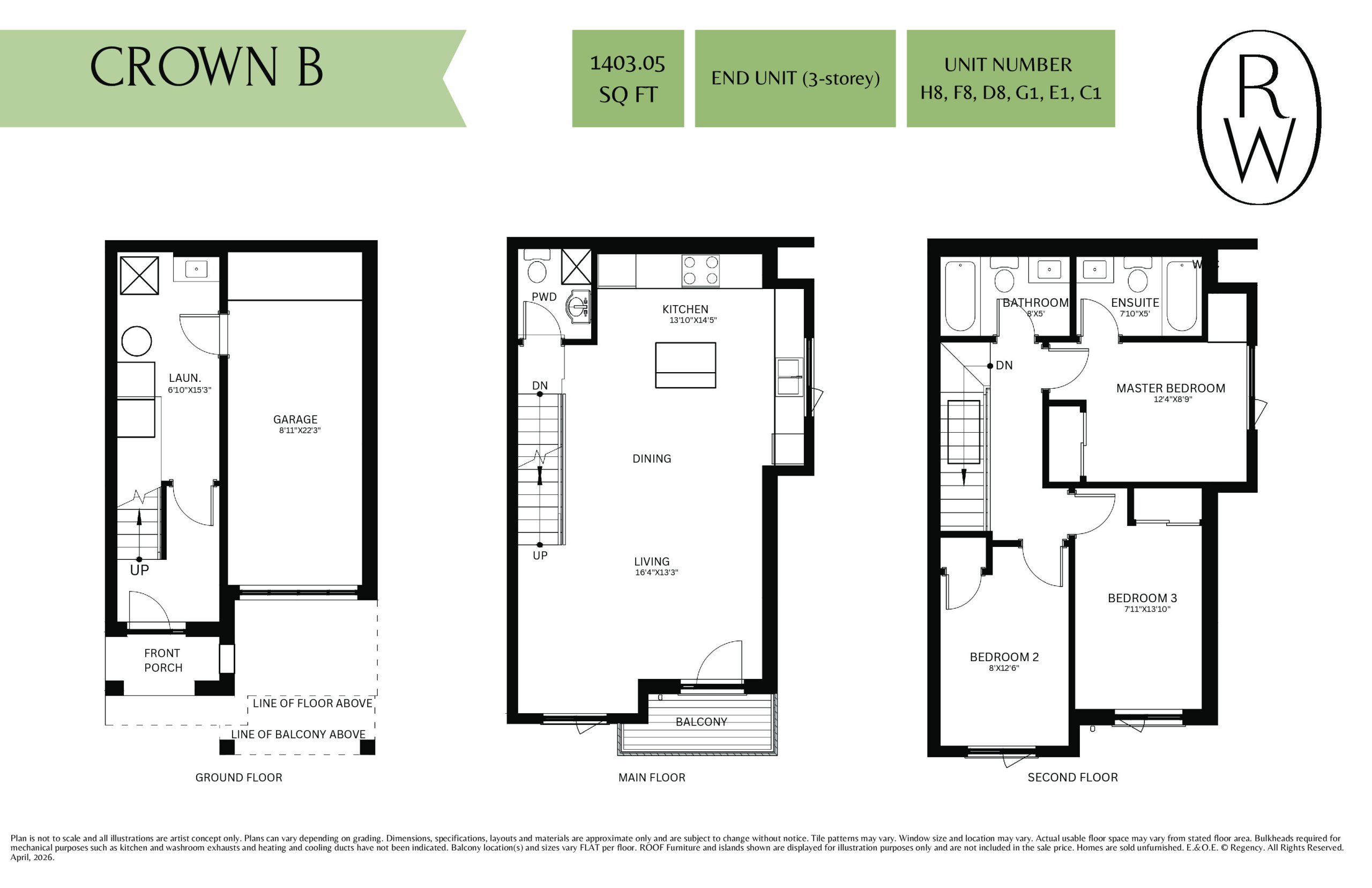 Crown B floor plan