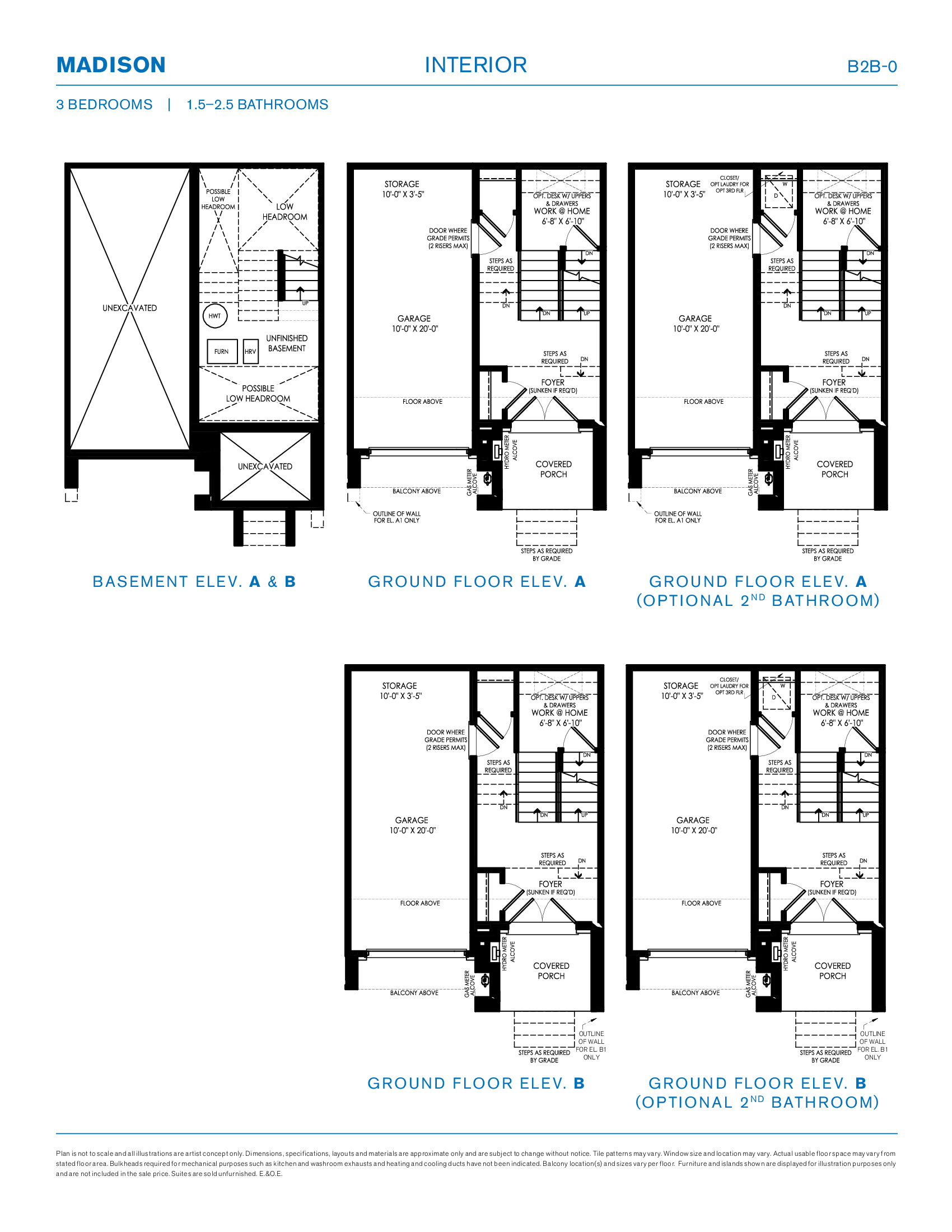 Madison Interior floor plan