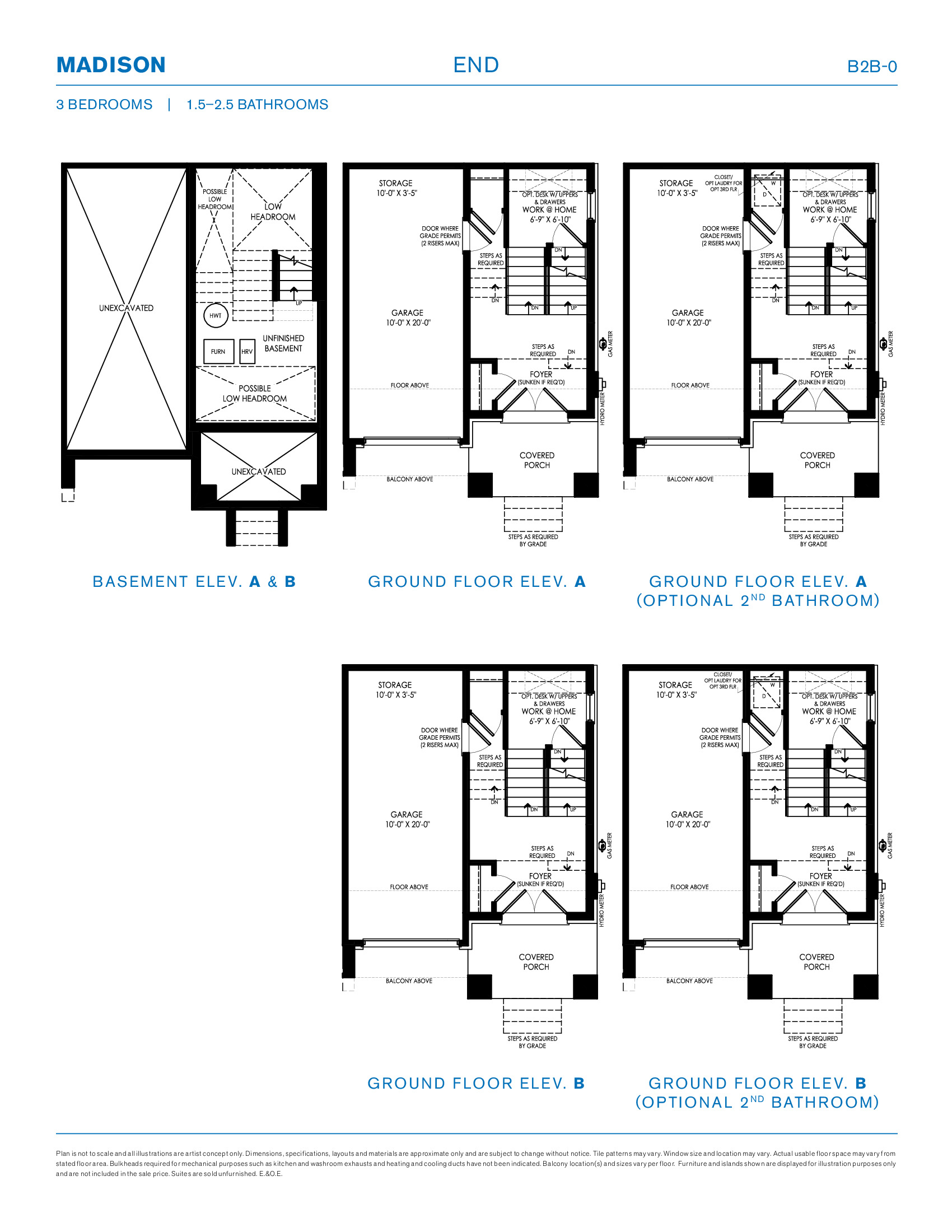 Madison End floor plan