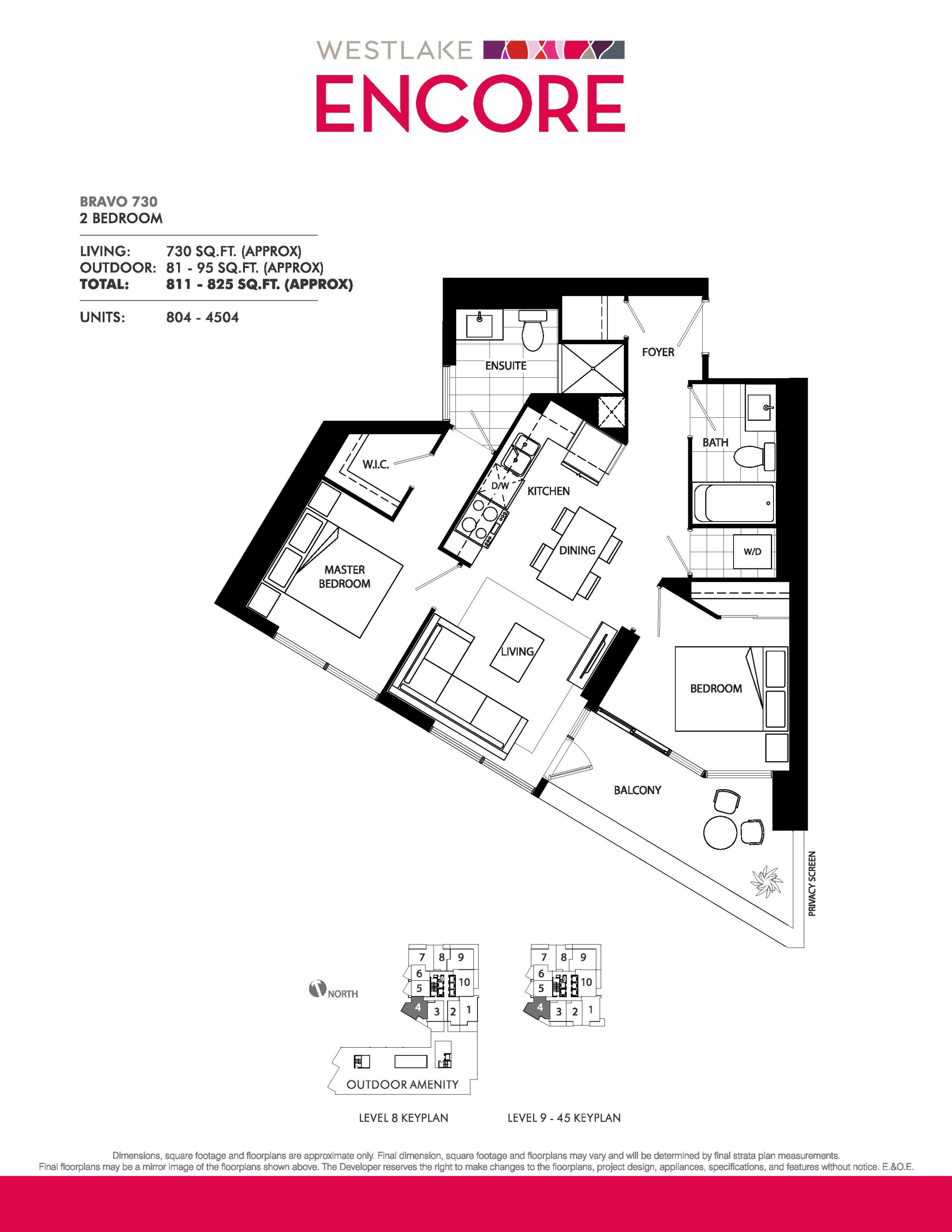 Bravo 730 floor plan