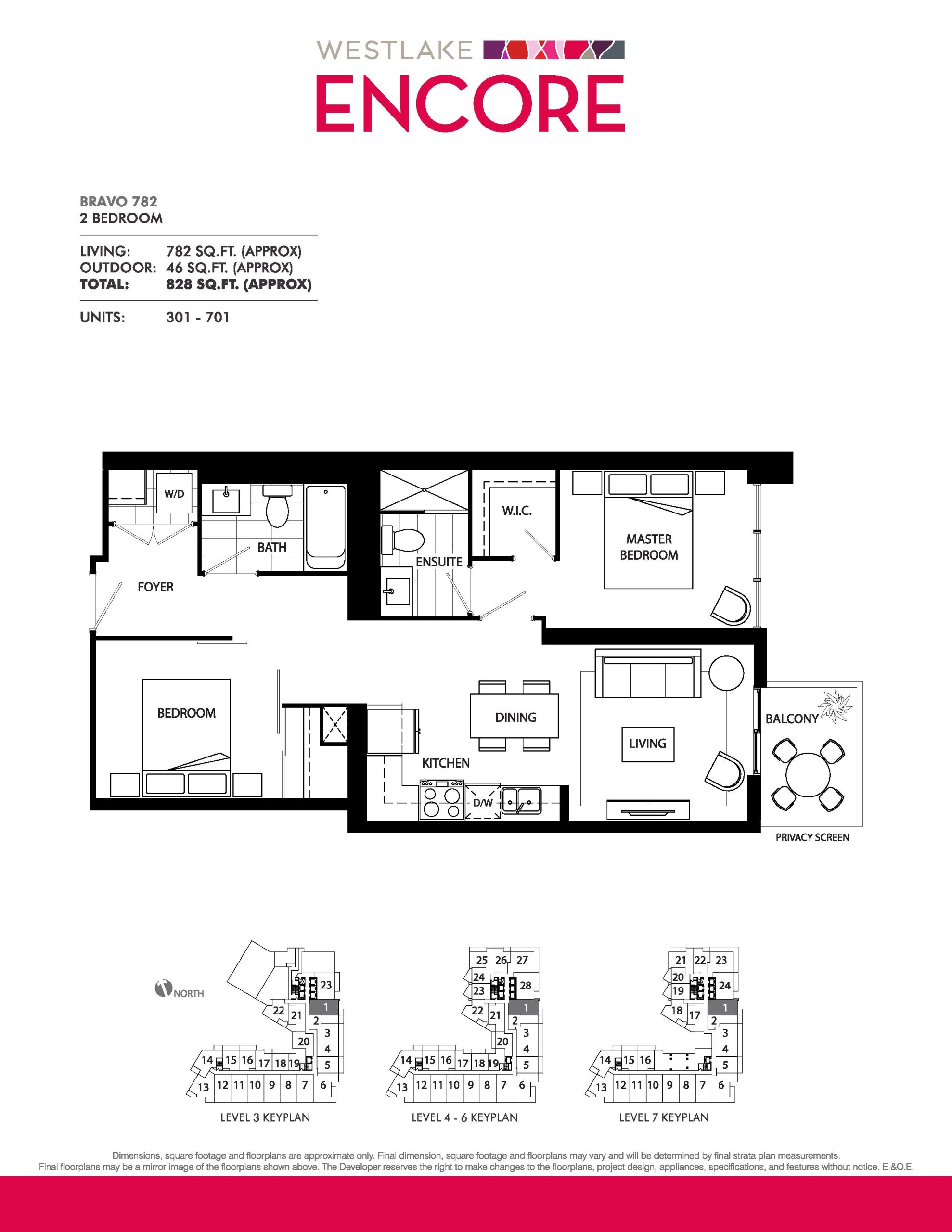 Bravo 782 floor plan
