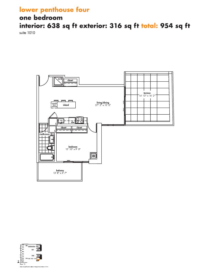 Lower Penthouse 4 floor plan