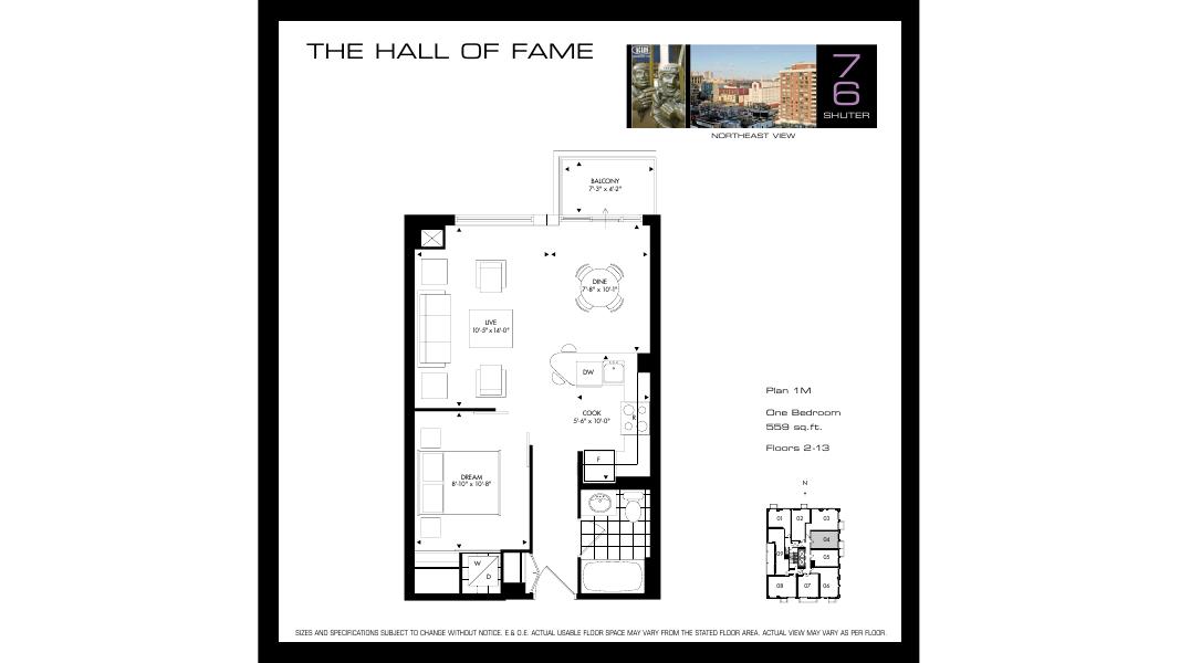 The Hall of Fame floor plan