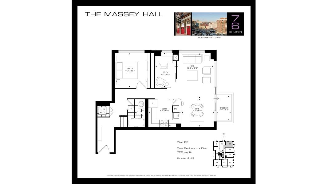 The Massey Hall floor plan