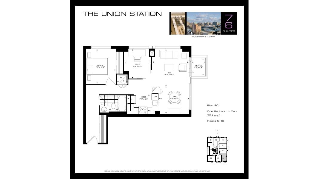 The Union Station floor plan
