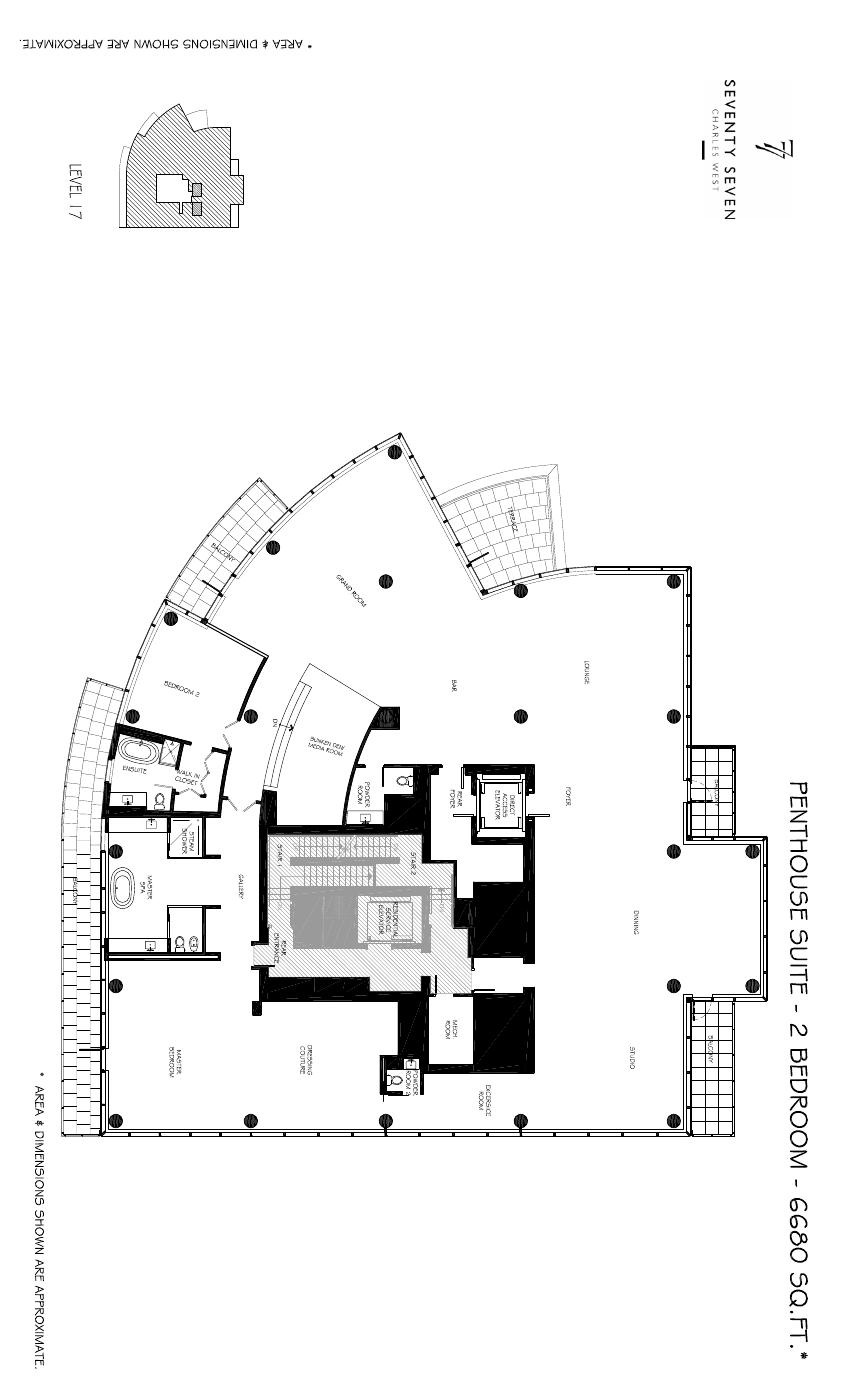 Penthouse floor plan