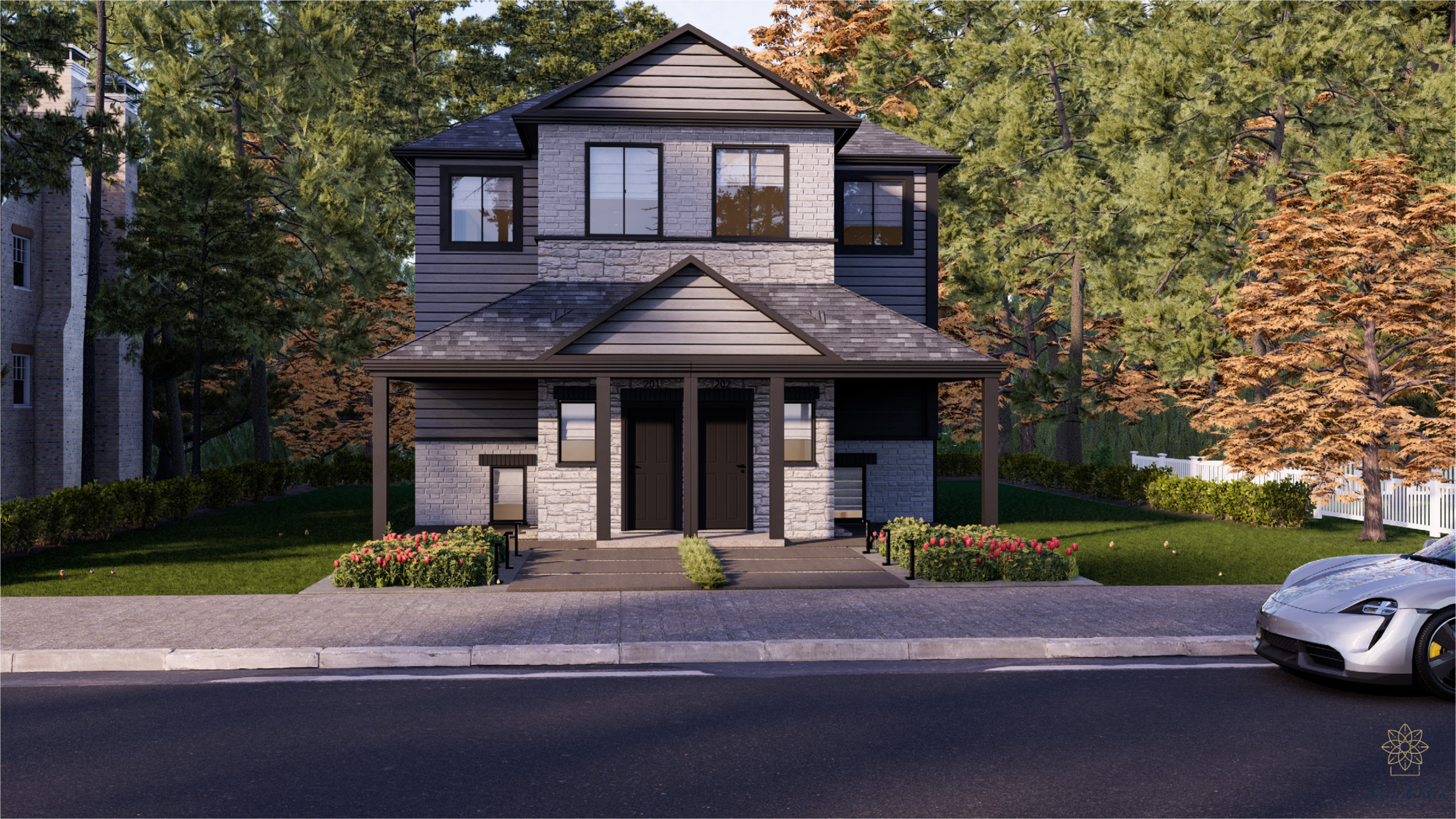 Creekside Trail in Cambridge — rendering 2