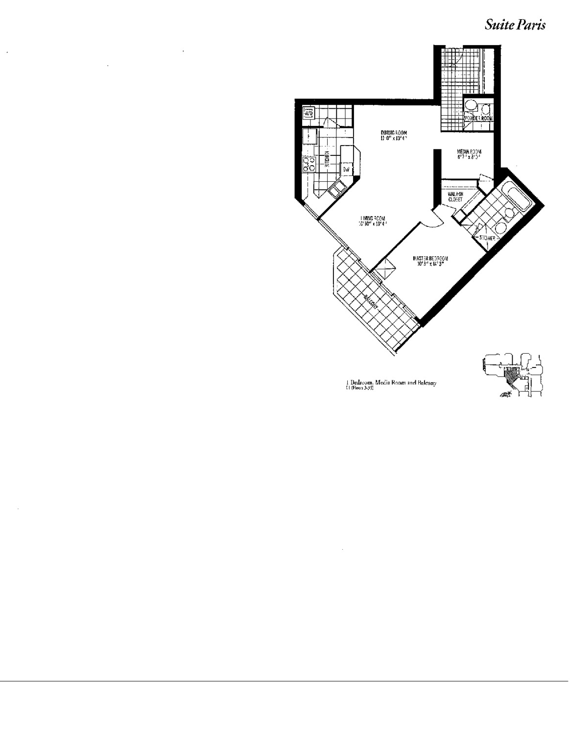 Suite Paris floor plan