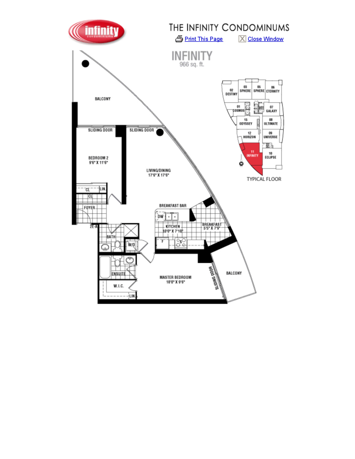 Infinity floor plan