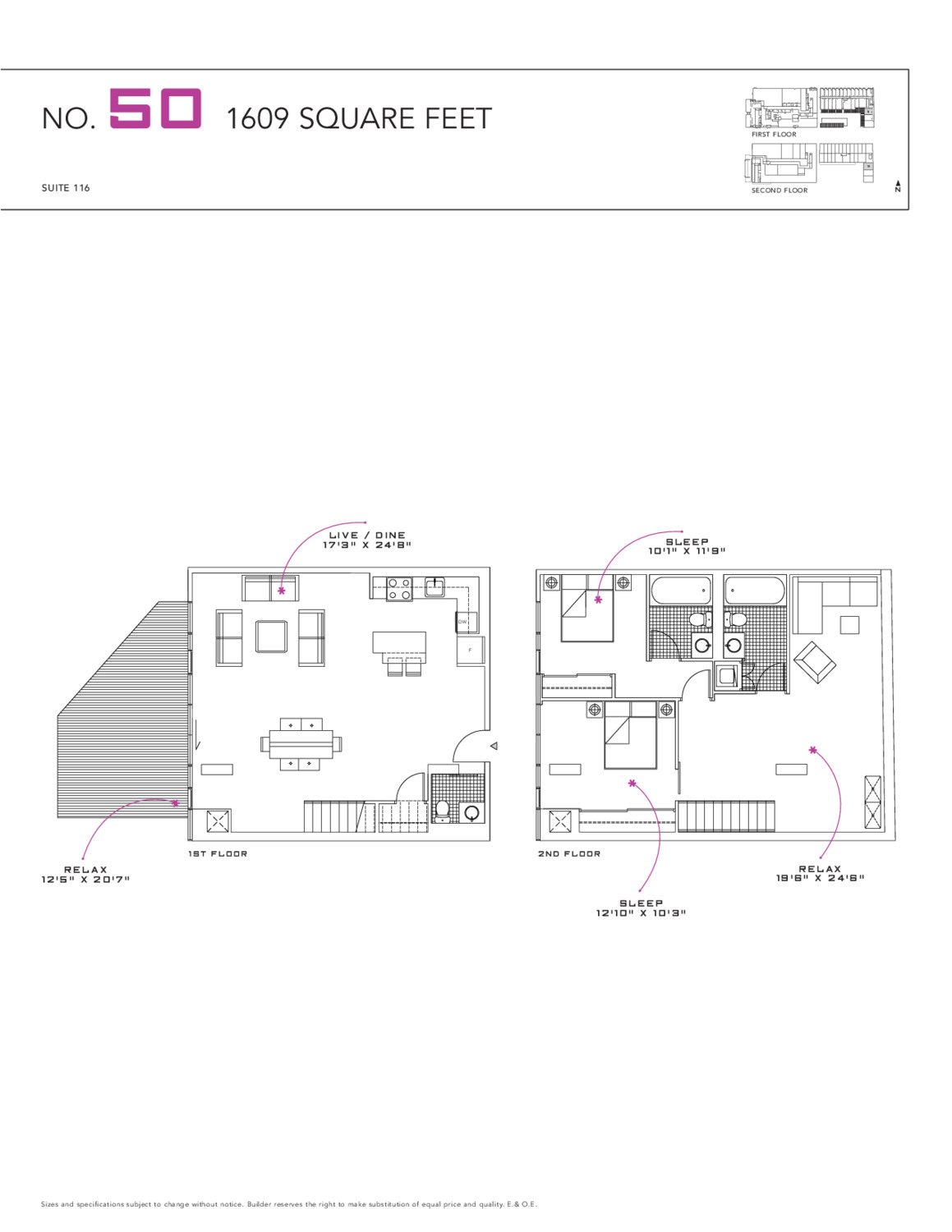 Suite 116 floor plan