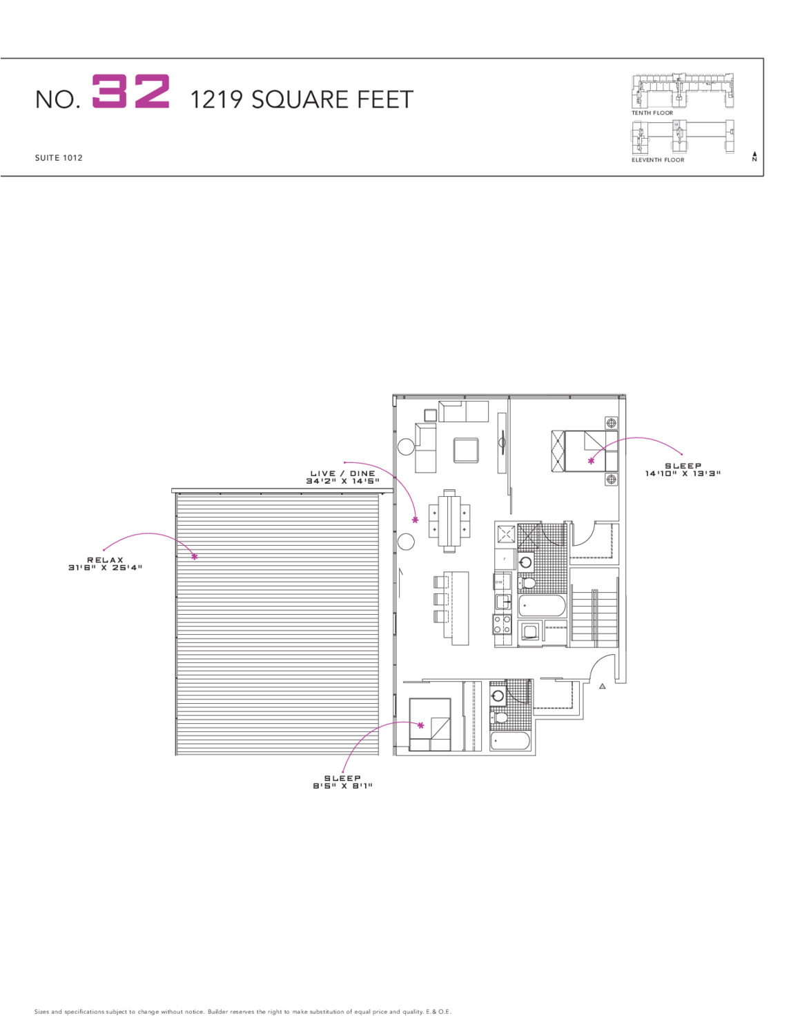 Suite 1012 floor plan