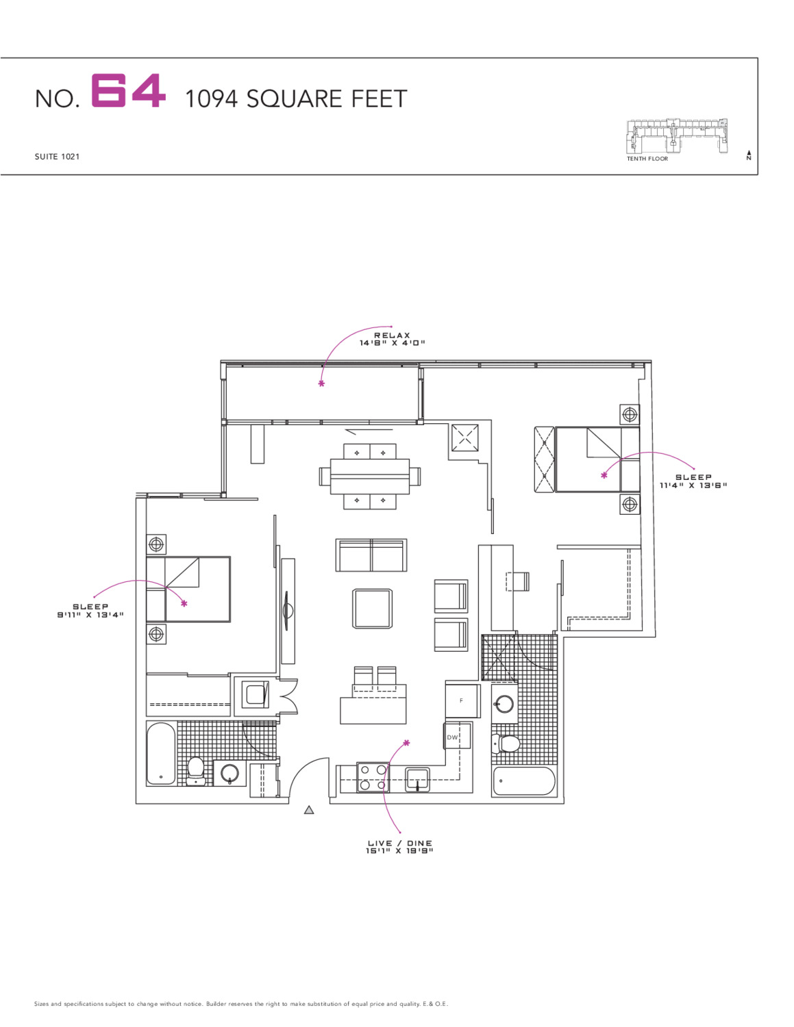 Suite 1021 floor plan