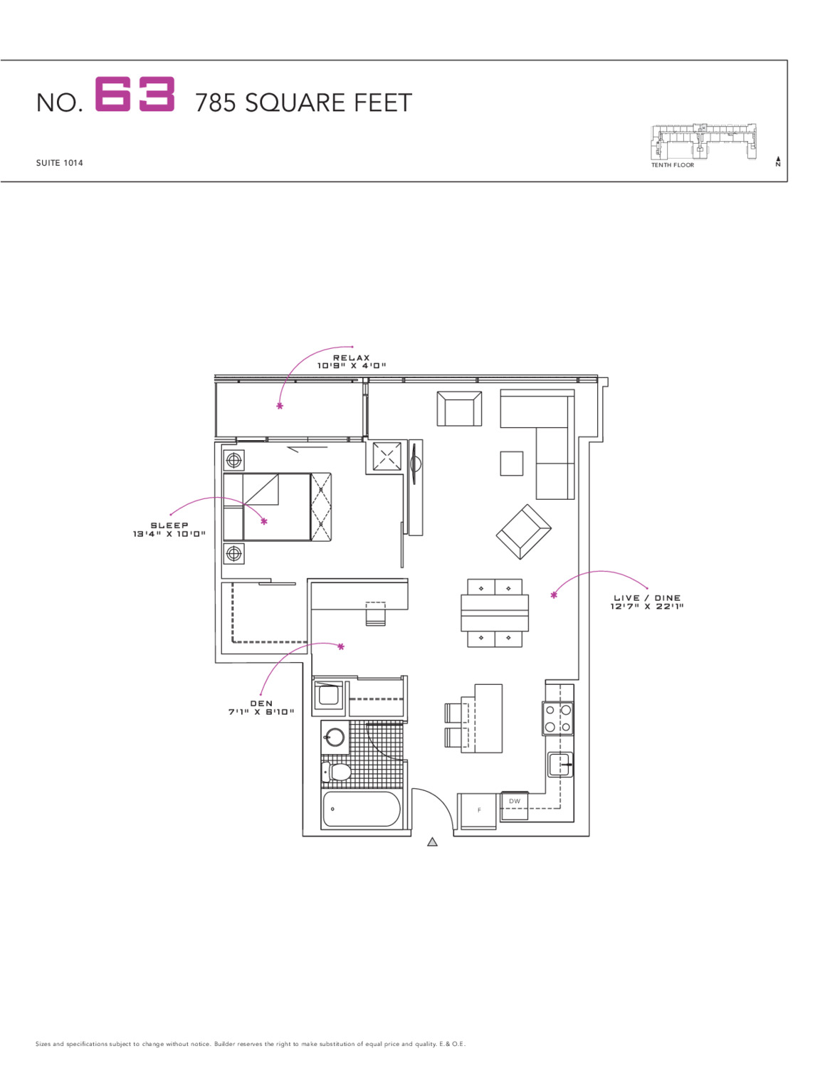 Suite 1014 floor plan