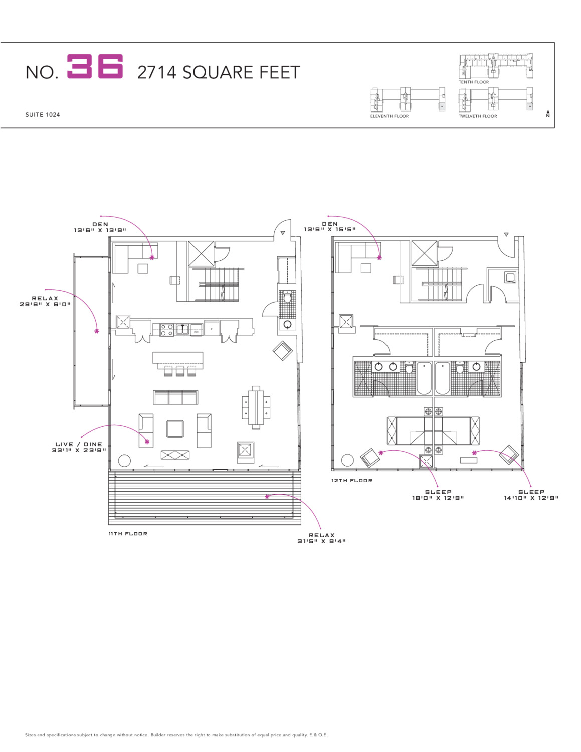 Suite 1024 floor plan