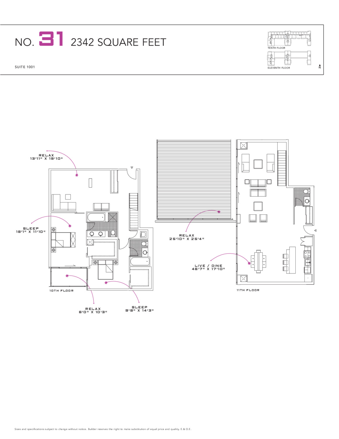 Suite 1001 floor plan