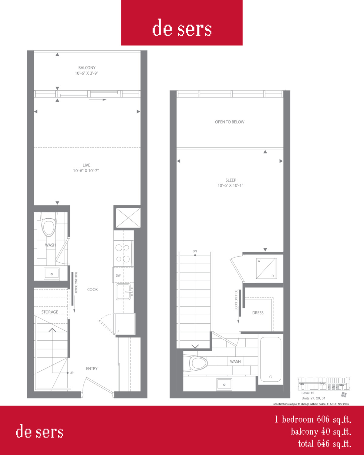 de sers floor plan